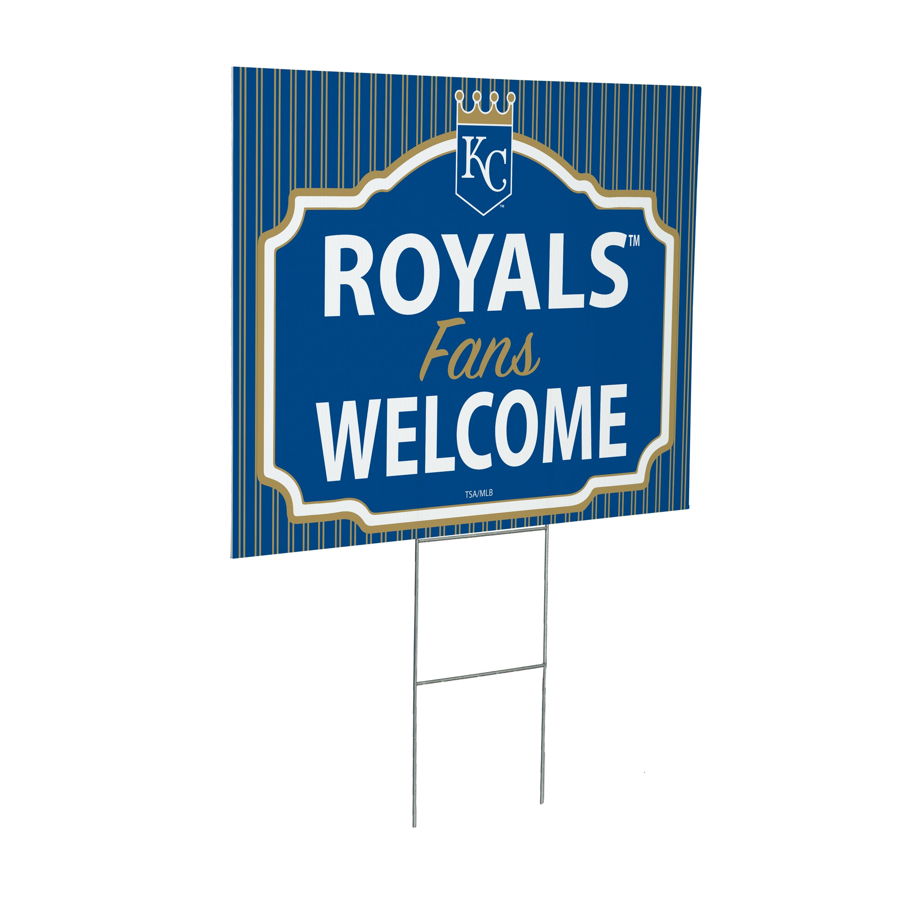 Kansas City Royals Coroplast Yard Sign, "Fans Welcome"