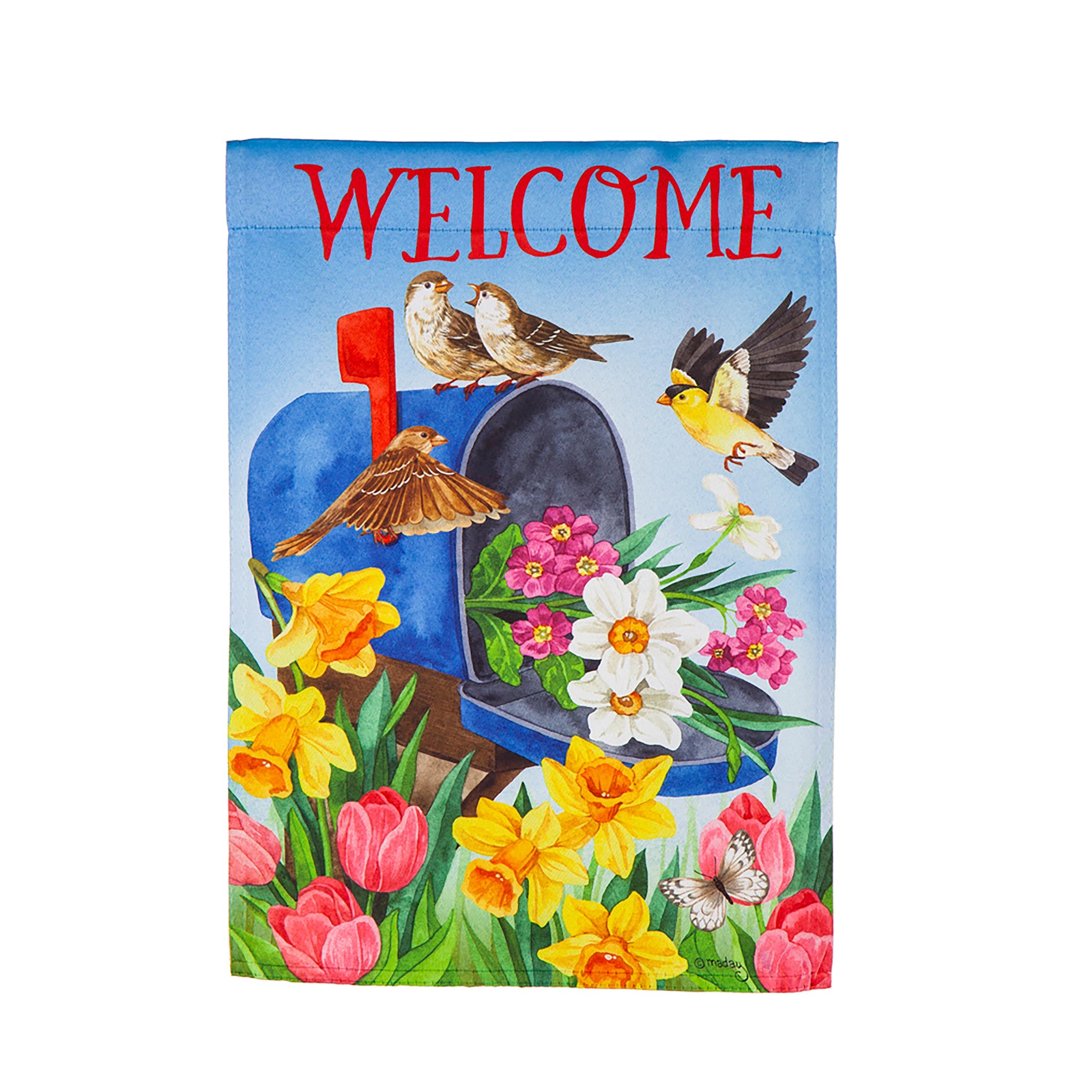 Mailbox Bouquet Garden Suede Flag - Sports Collectibles, Sports Memorabilia, Sports Fan Shop, Sports Gifts