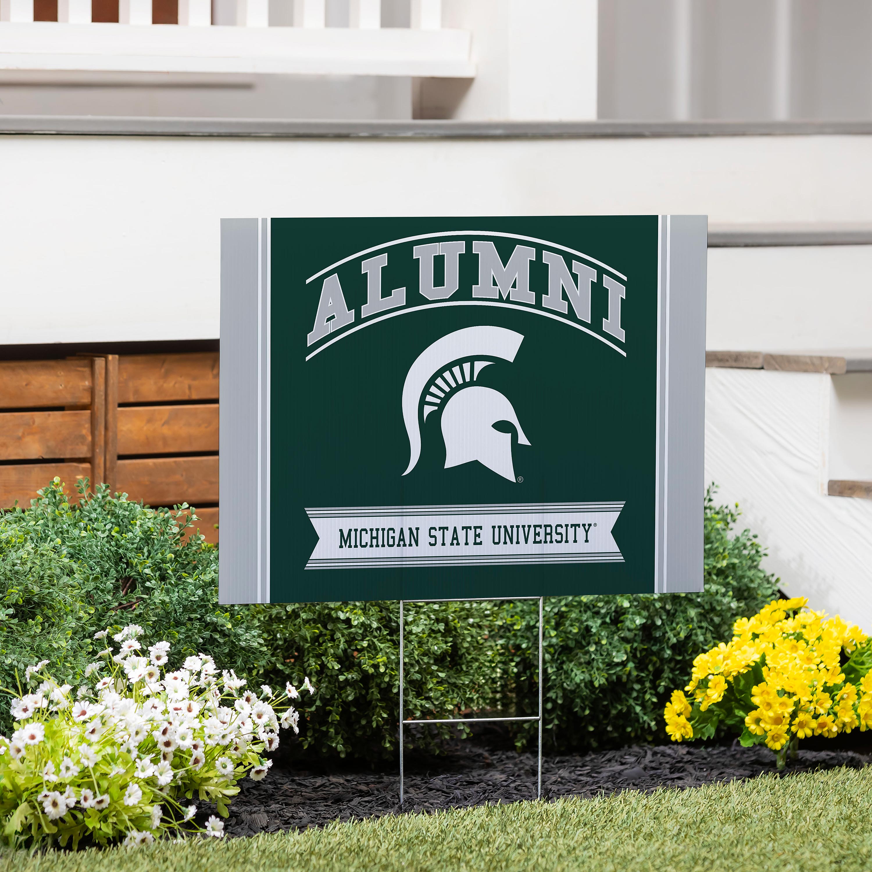 Michigan State University Coroplast Yard Sign Alumni - Sports Collectibles, Sports Memorabilia, Sports Fan Shop, Sports Gifts