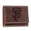 San Francisco Giants Tri-Fold Wallet Brown 100% Genuine Leather - Sports Gifts, Sports Memorabilia, Sports Collectibles, Fan Shop