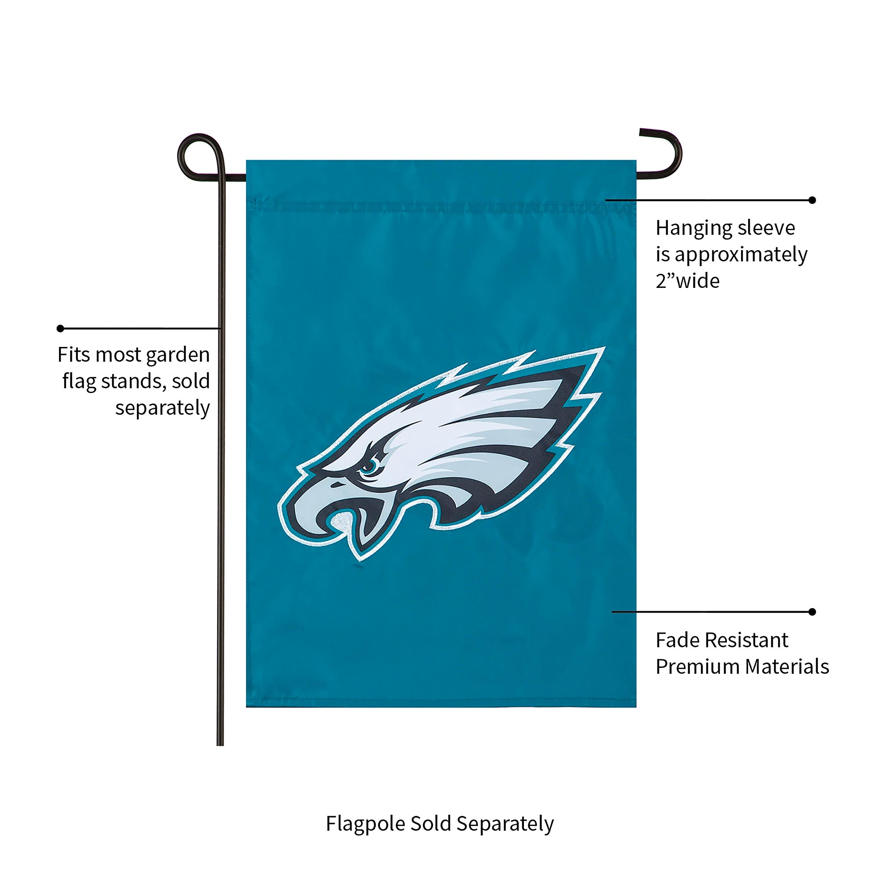 Applique Flag, Gar., Philadelphia Eagles