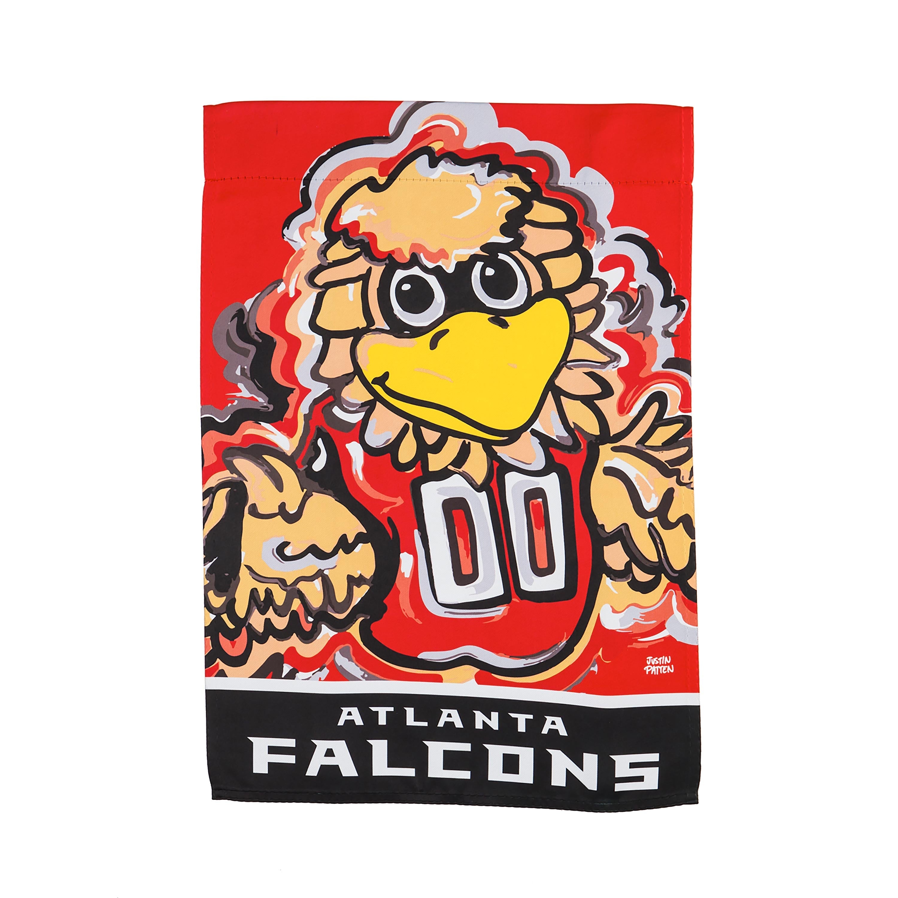 Atlanta Falcons Justin Patten Suede Garden Flag - Sports Collectibles, Sports Memorabilia, Sports Fan Shop, Sports Gifts