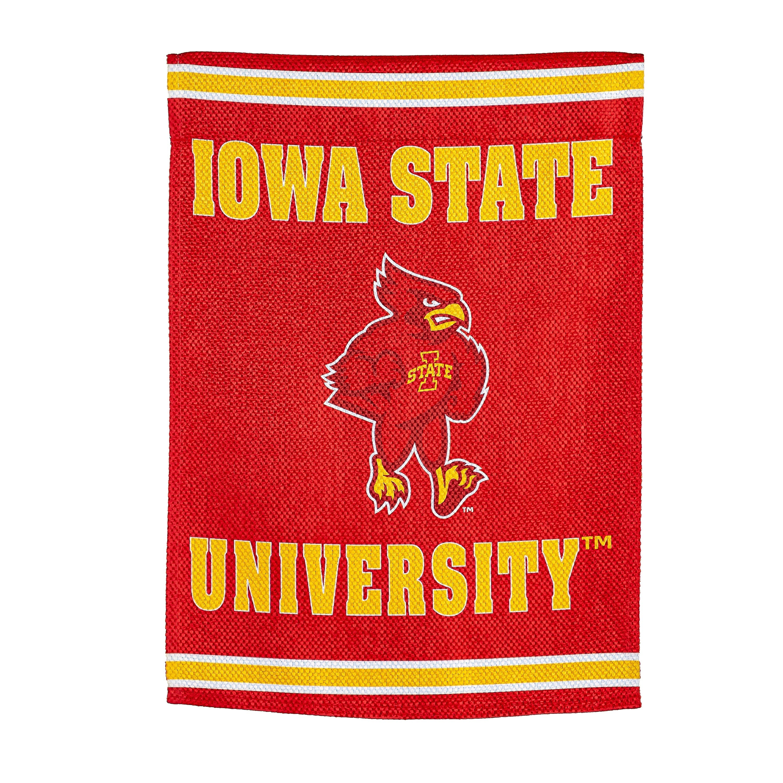 Embossed Suede Flag, GDN Size, Iowa State University - Sports Collectibles, Sports Memorabilia, Sports Fan Shop, Sports Gifts