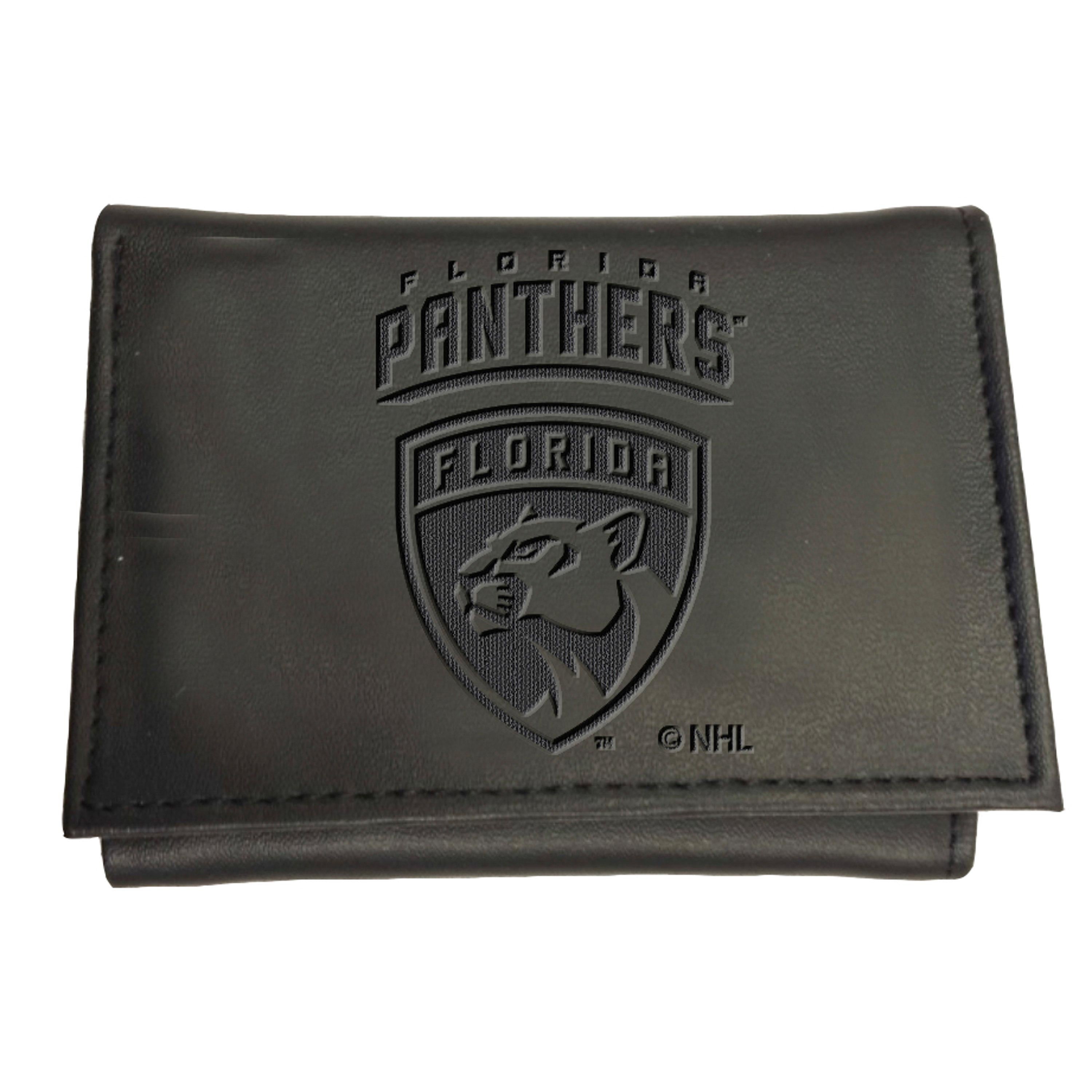 Florida Panthers, Tri-Fold Wallet, Black - Sports Gifts, Sports Memorabilia, Sports Collectibles, Fan Shop