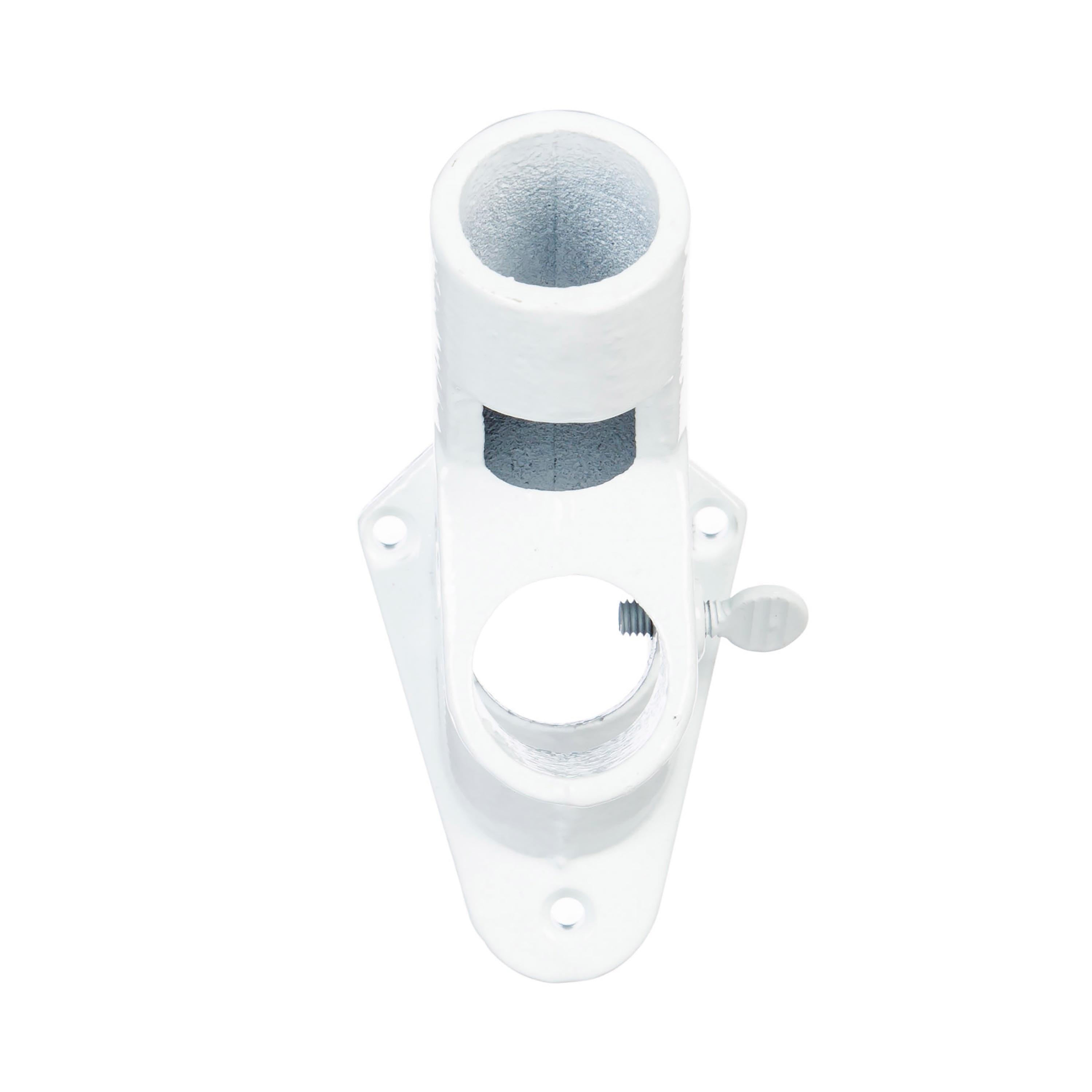 2-Position Aluminum House Flag Bracket, White Finish - Sports Collectibles, Sports Memorabilia, Sports Fan Shop, Sports Gifts
