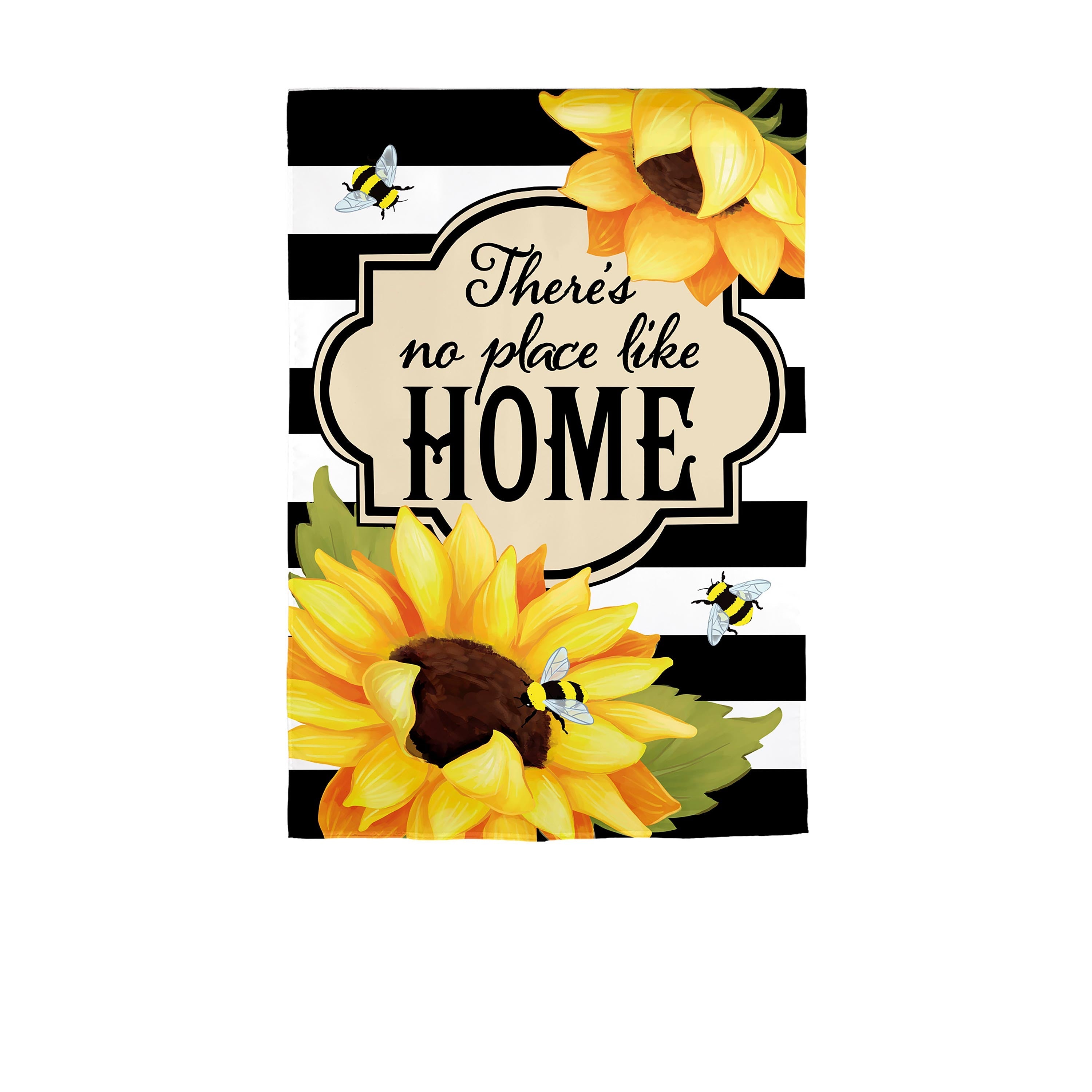 There's No Place Like Home Burlap Garden Flag - Sports Collectibles, Sports Memorabilia, Sports Fan Shop, Sports Gifts