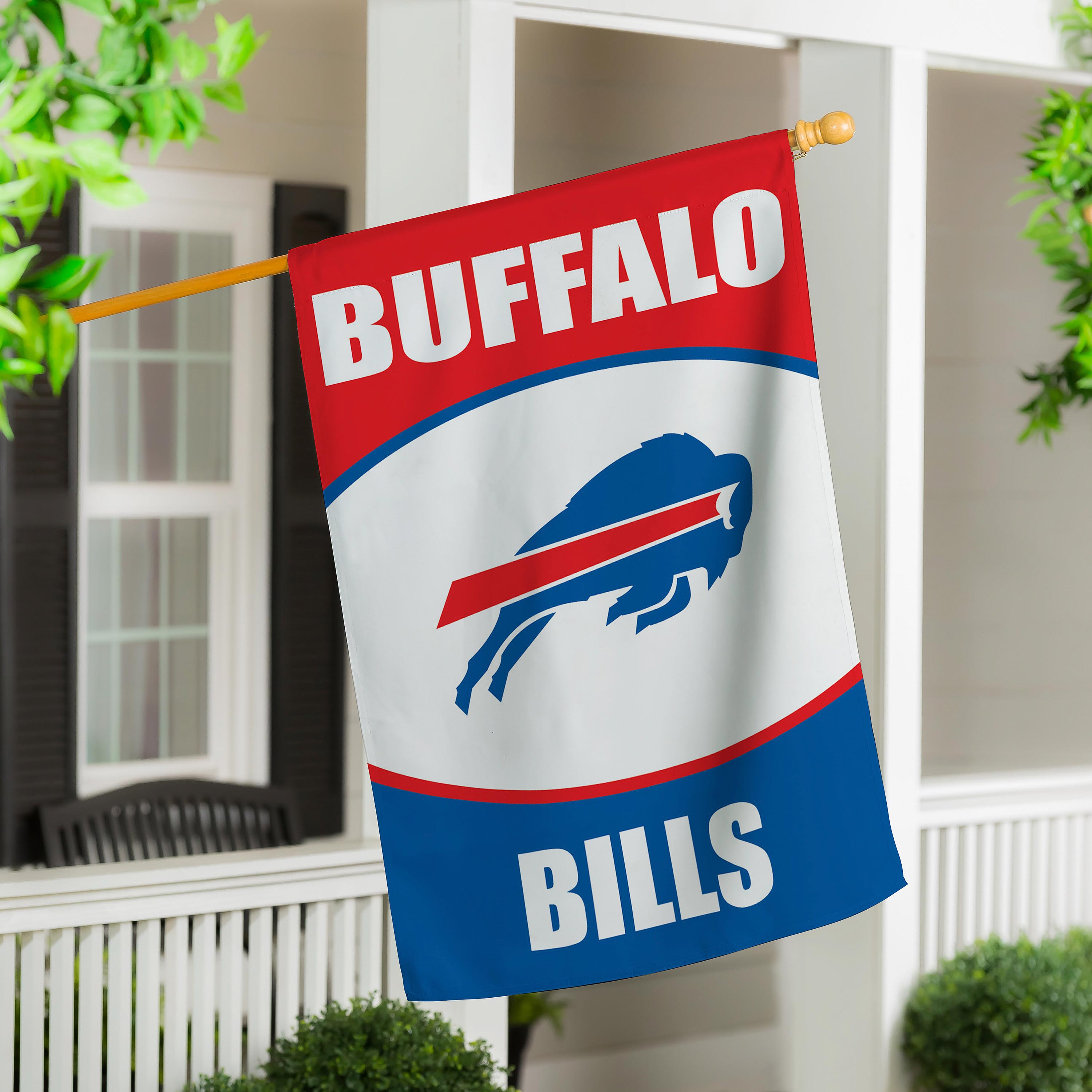 Buffalo Bills Suede Flag, House - Sports Collectibles, Sports Memorabilia, Sports Fan Shop, Sports Gifts