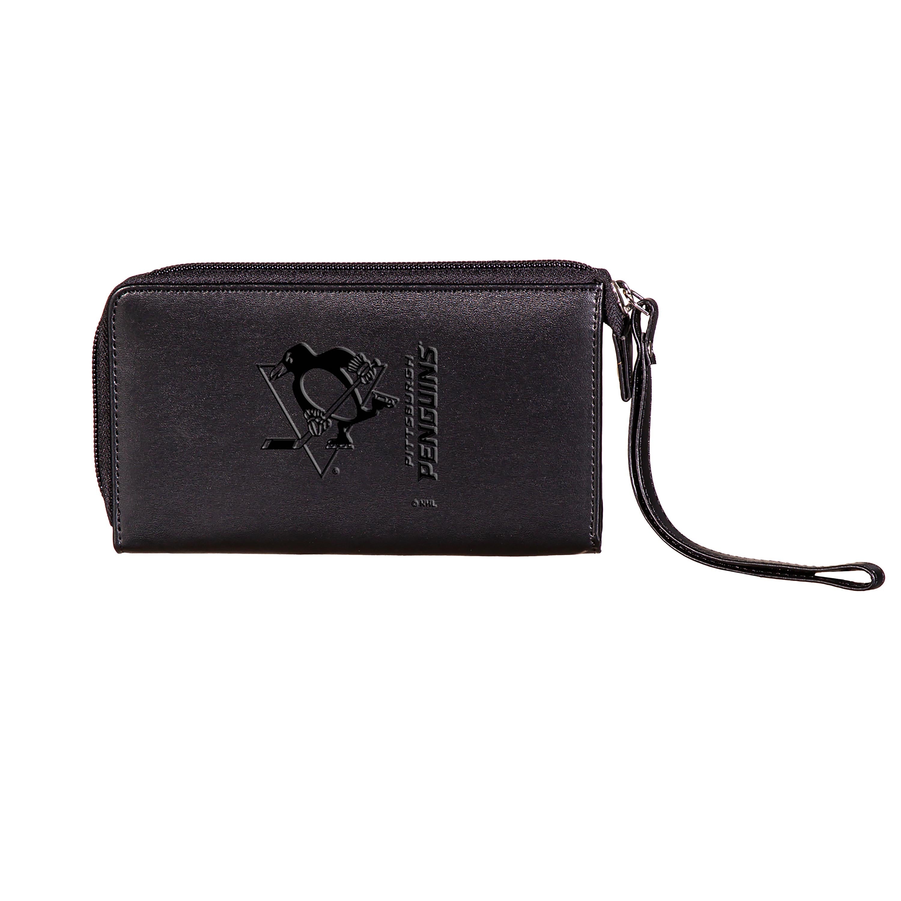 Wristlet Wallet, Black, Pittsburgh Penguins - Sports Collectibles, Sports Memorabilia, Sports Fan Shop, Sports Gifts