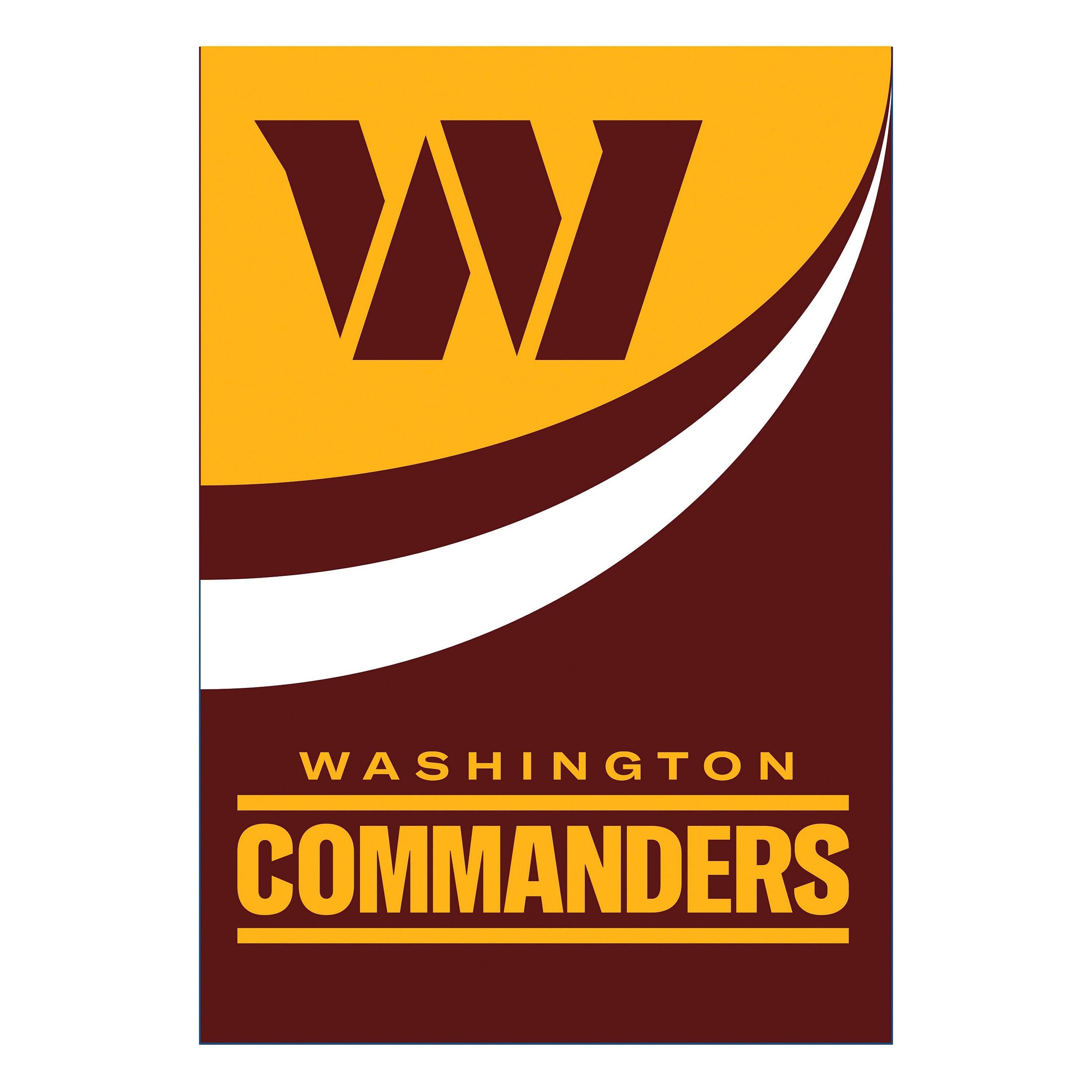 Washington Commanders Burlap Flag House Size - Sports Collectibles, Sports Memorabilia, Sports Fan Shop, Sports Gifts