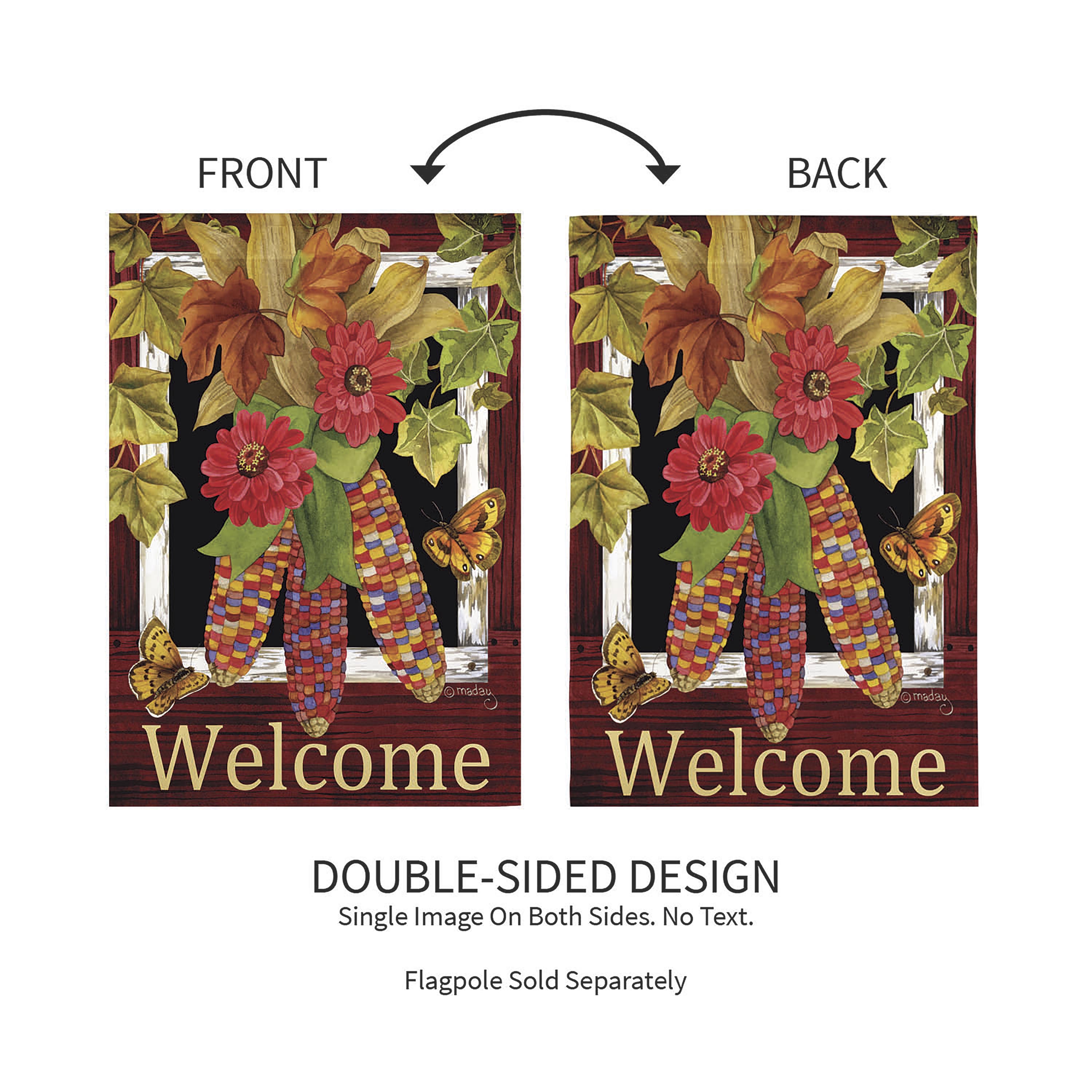 Fall Corn Suede Garden Flag - Sports Collectibles, Sports Memorabilia, Sports Fan Shop, Sports Gifts