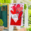 Sending Love Valentine's Day Applique House Flag - Sports Collectibles, Sports Memorabilia, Sports Fan Shop, Sports Gifts