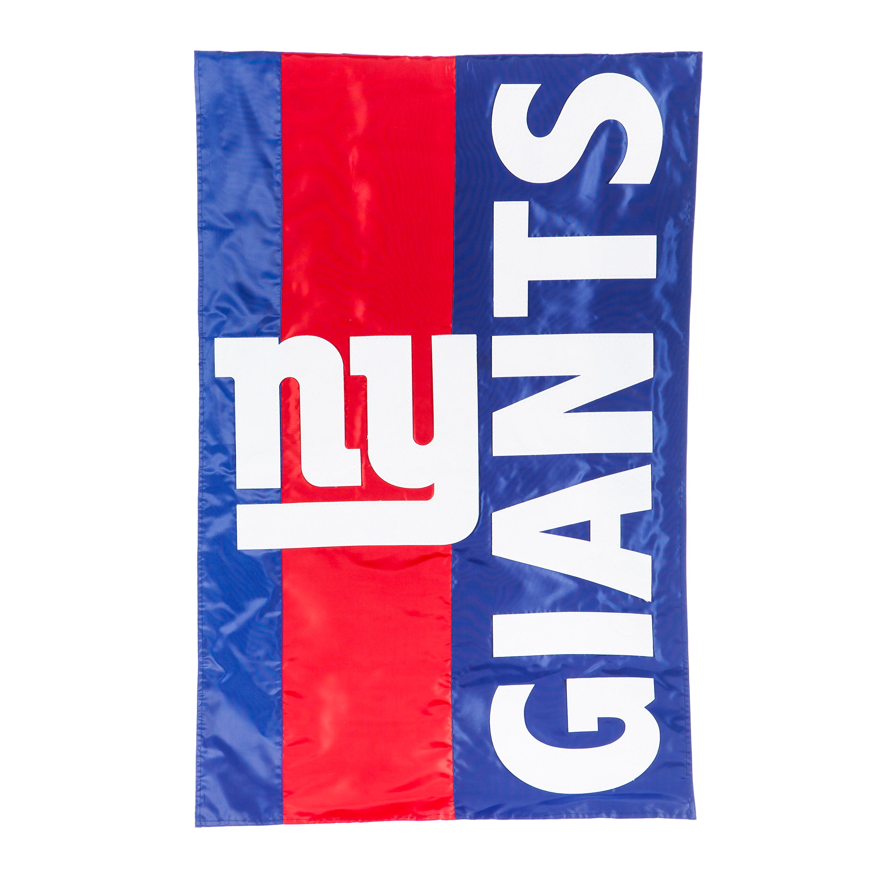 Double-Sided Embellished NFL Team Pride Applique House Flag, New York Giants - Sports Collectibles, Sports Memorabilia, Sports Fan Shop, Sports Gifts
