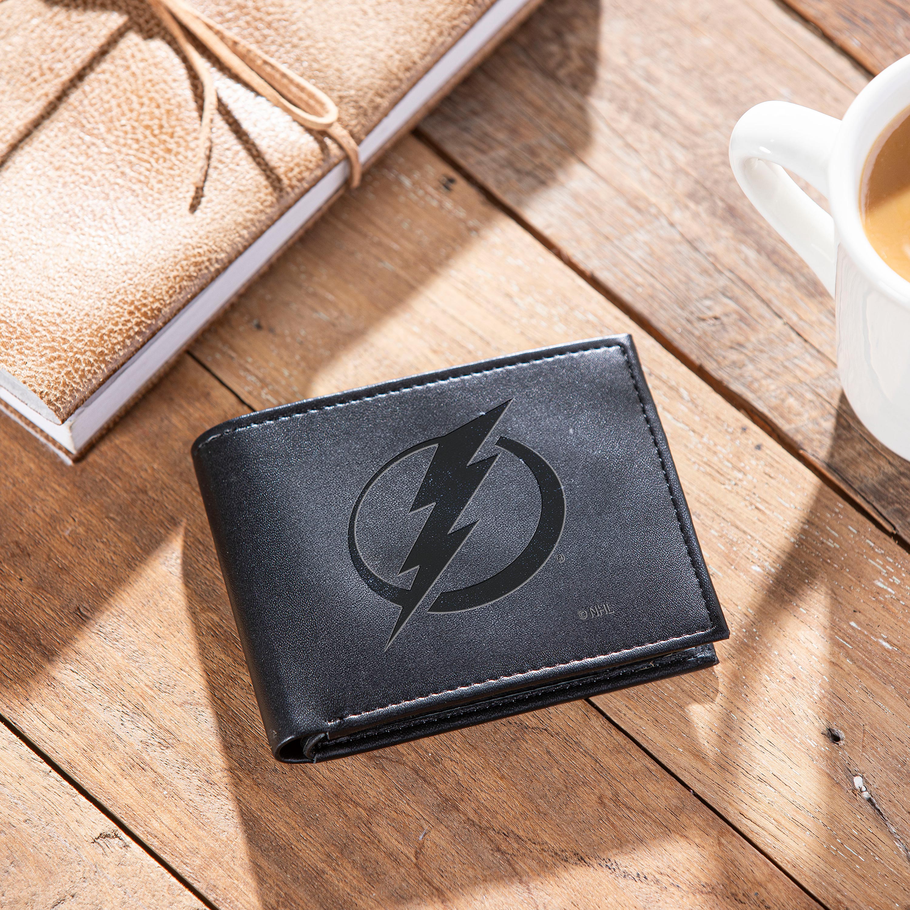 Tampa Bay Lightning, Bi-Fold Wallet, Black - Sports Collectibles, Sports Memorabilia, Sports Fan Shop, Sports Gifts
