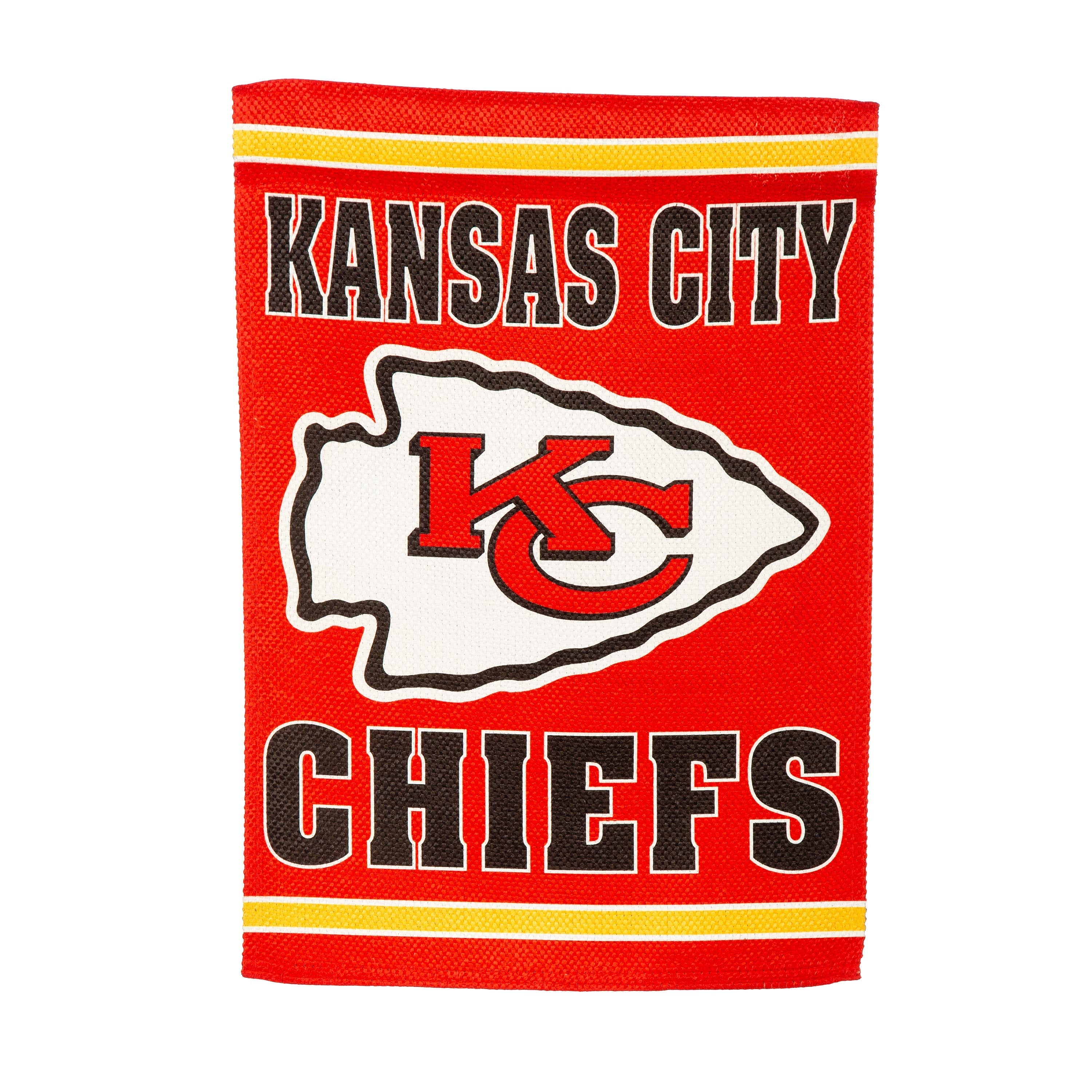 Embossed Suede Flag, GDN Size, Kansas City Chiefs - Sports Collectibles, Sports Memorabilia, Sports Fan Shop, Sports Gifts