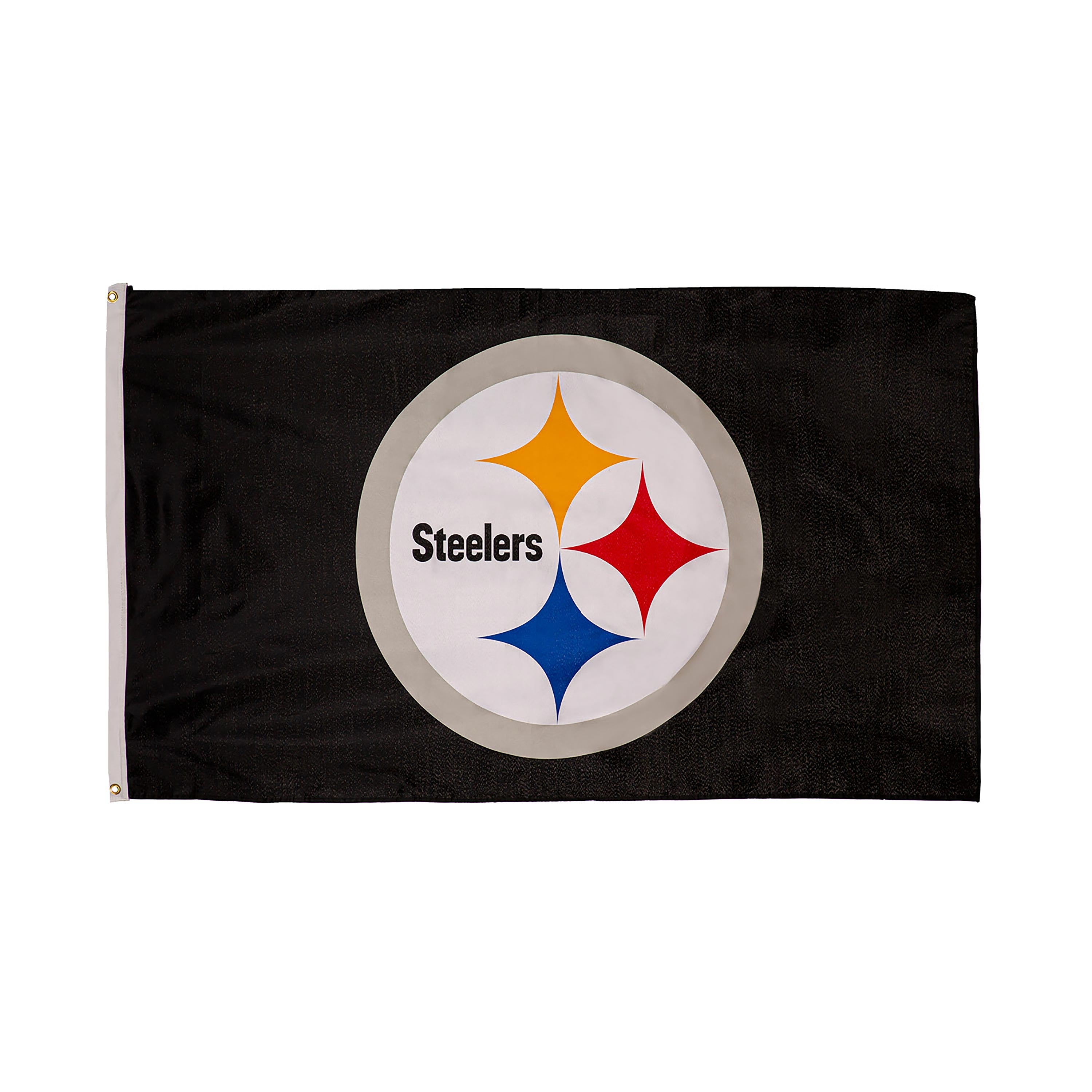 Pittsburgh Steelers Single Sided Estate Flag with 2 Grommets, 3'x5' - Sports Collectibles, Sports Memorabilia, Sports Fan Shop, Sports Gifts