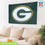 Green Bay Packers Single Sided Estate Flag with 2 Grommets, 3'x5' - Sports Gifts, Sports Memorabilia, Sports Collectibles, Fan Shop