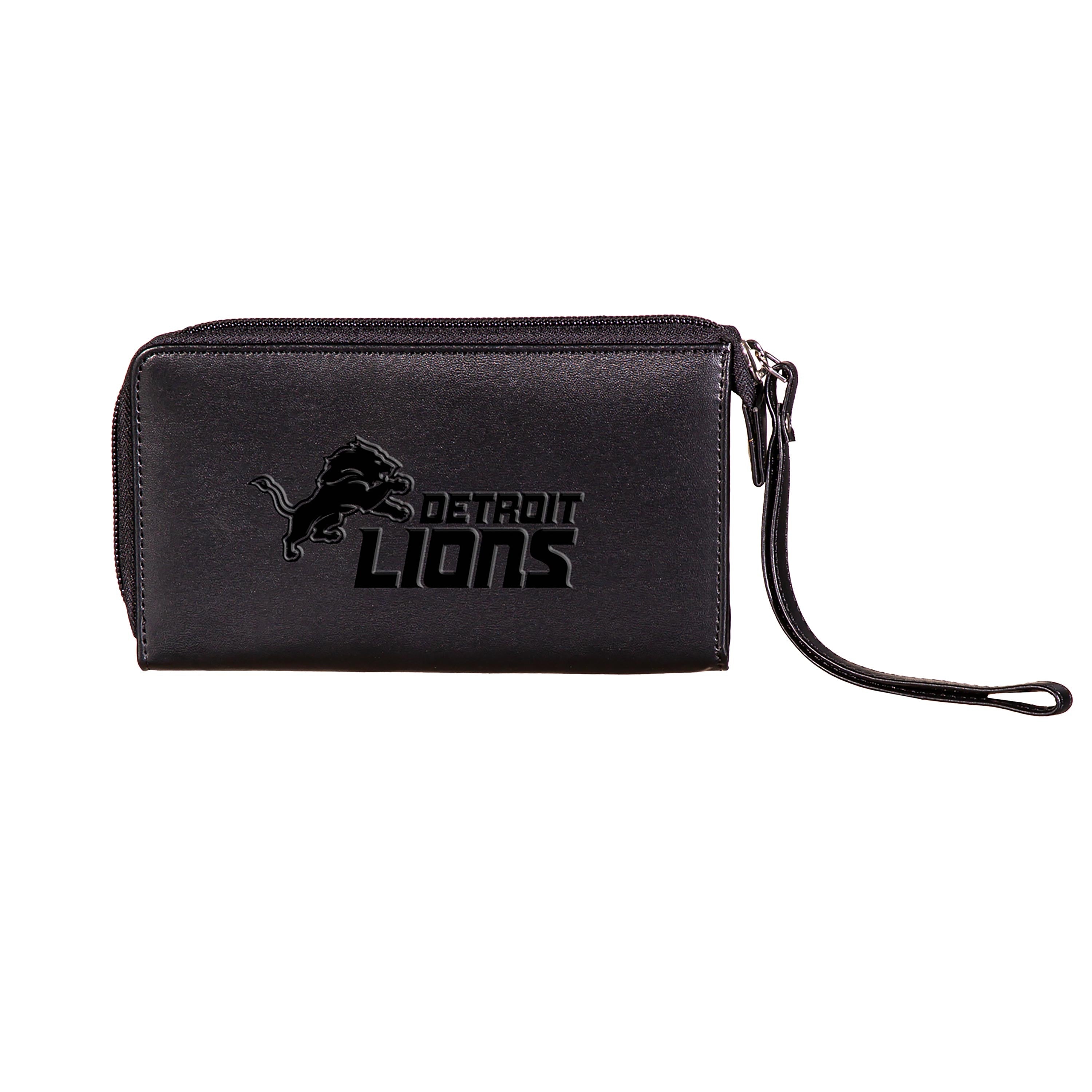 Wristlet Wallet, Black, Detroit Lions - Sports Collectibles, Sports Memorabilia, Sports Fan Shop, Sports Gifts