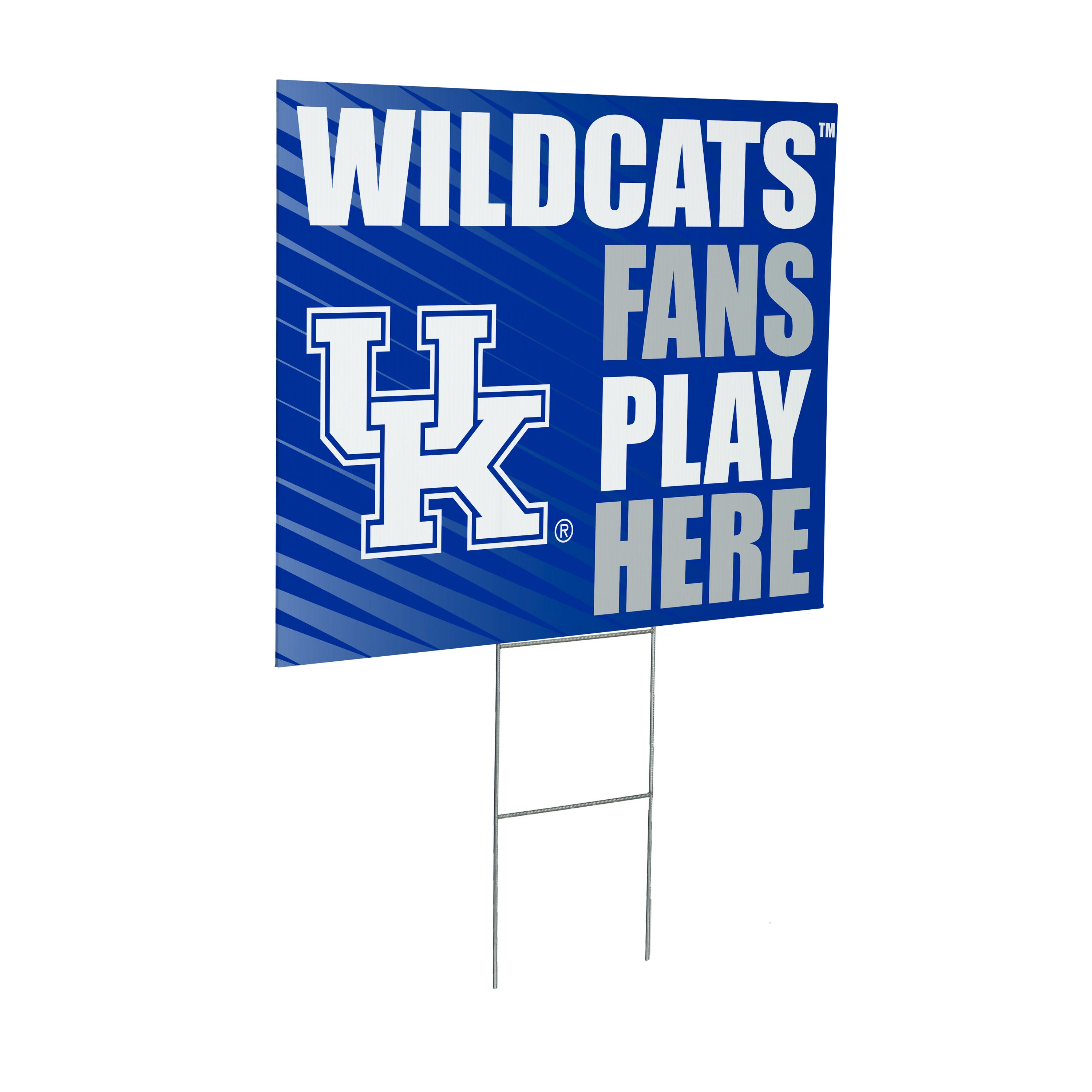 University of Kentucky Coroplast Yard Sign "Fans Play Here"