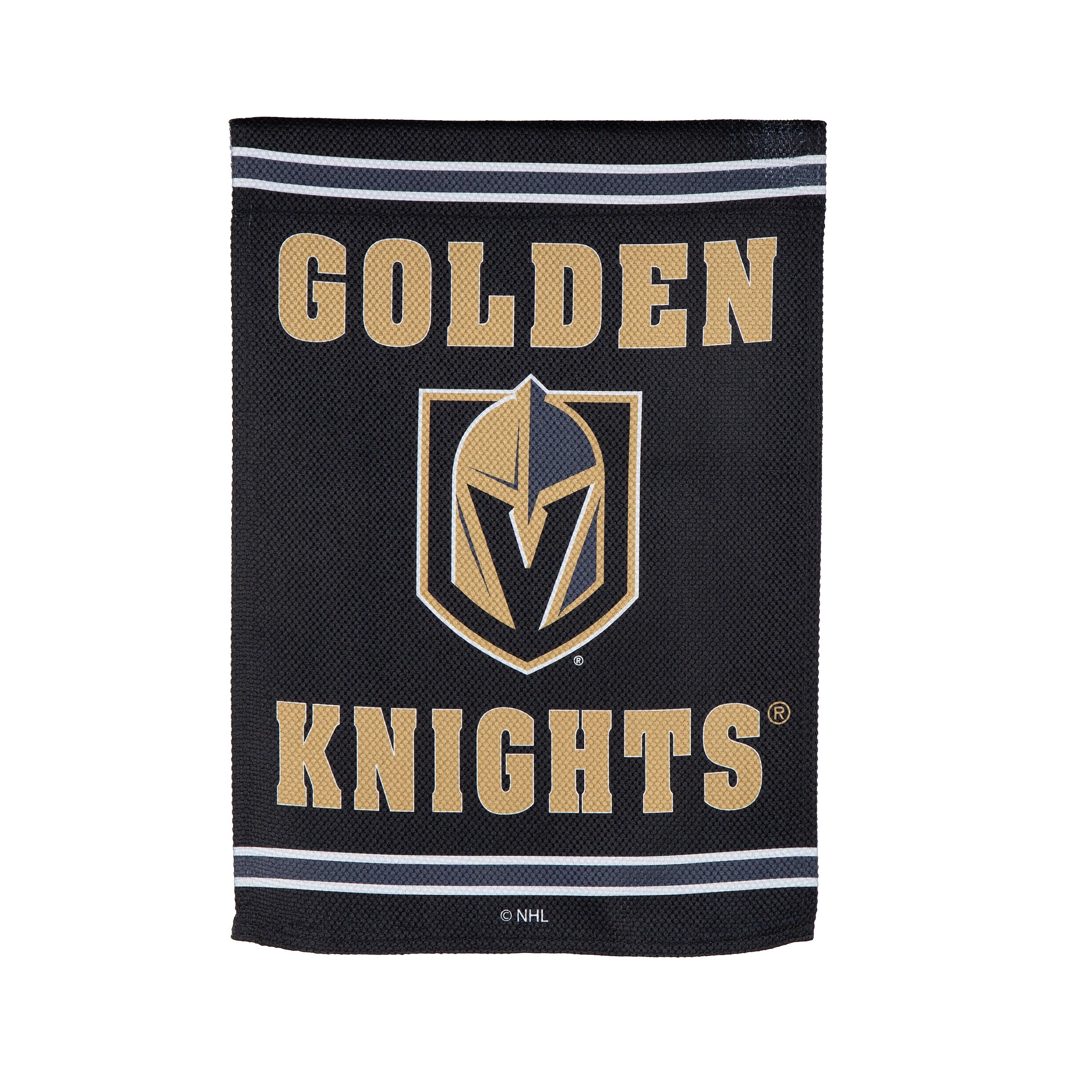 Embossed Suede Flag, GDN Size, Vegas Golden Knights - Sports Gifts, Sports Memorabilia, Sports Collectibles, Fan Shop