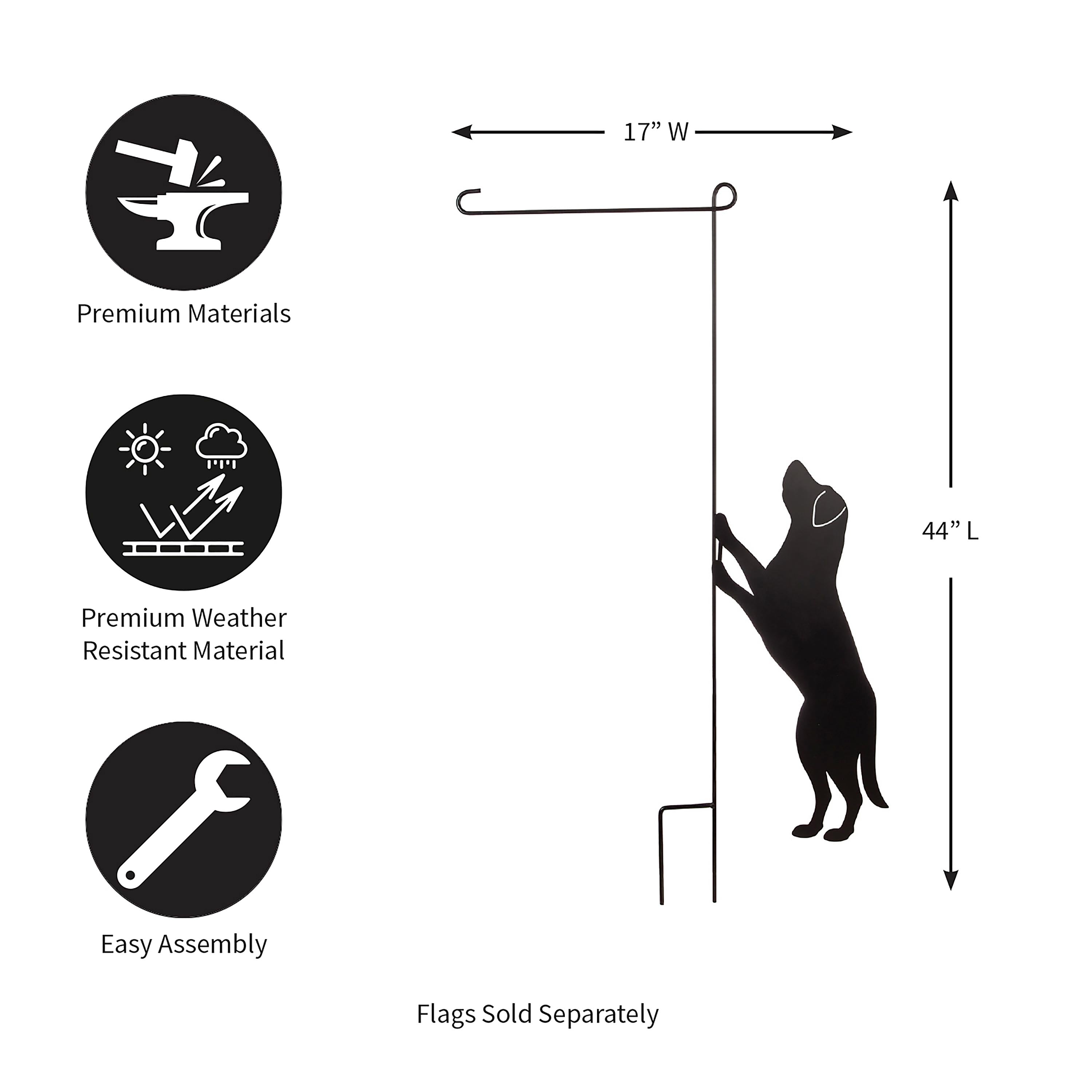 Dog Garden Flag Stand, KD - Sports Collectibles, Sports Memorabilia, Sports Fan Shop, Sports Gifts