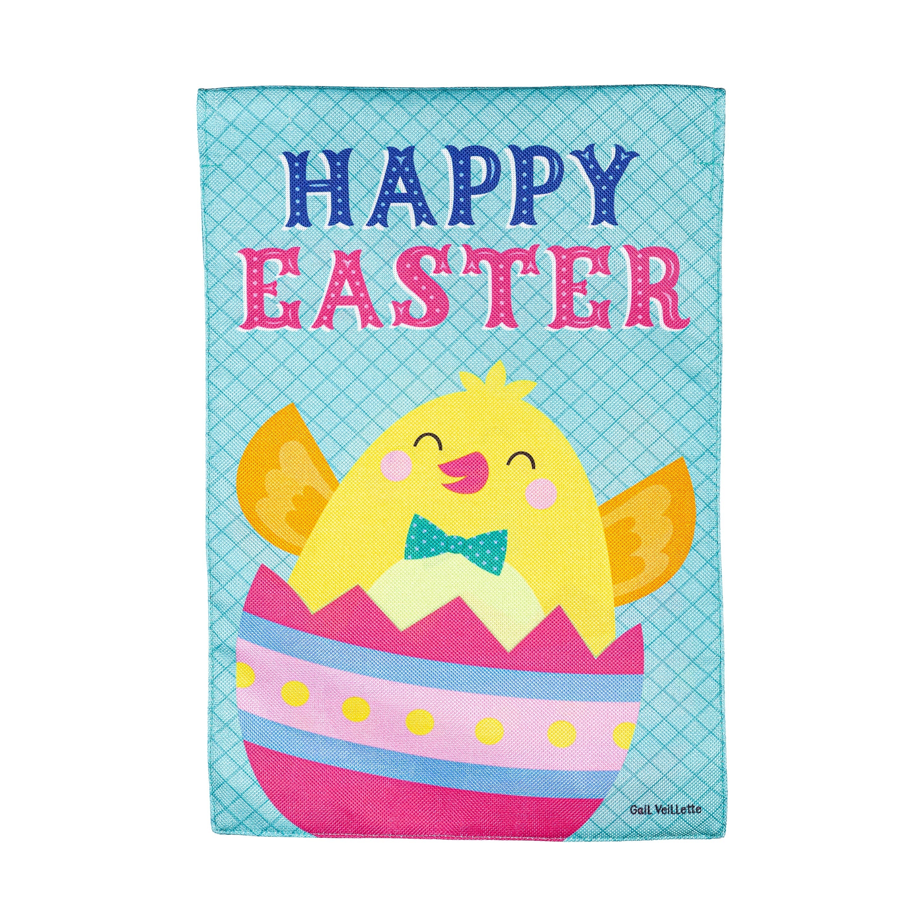 Happy Easter Burlap Garden Flag - Sports Gifts, Sports Memorabilia, Sports Collectibles, Fan Shop