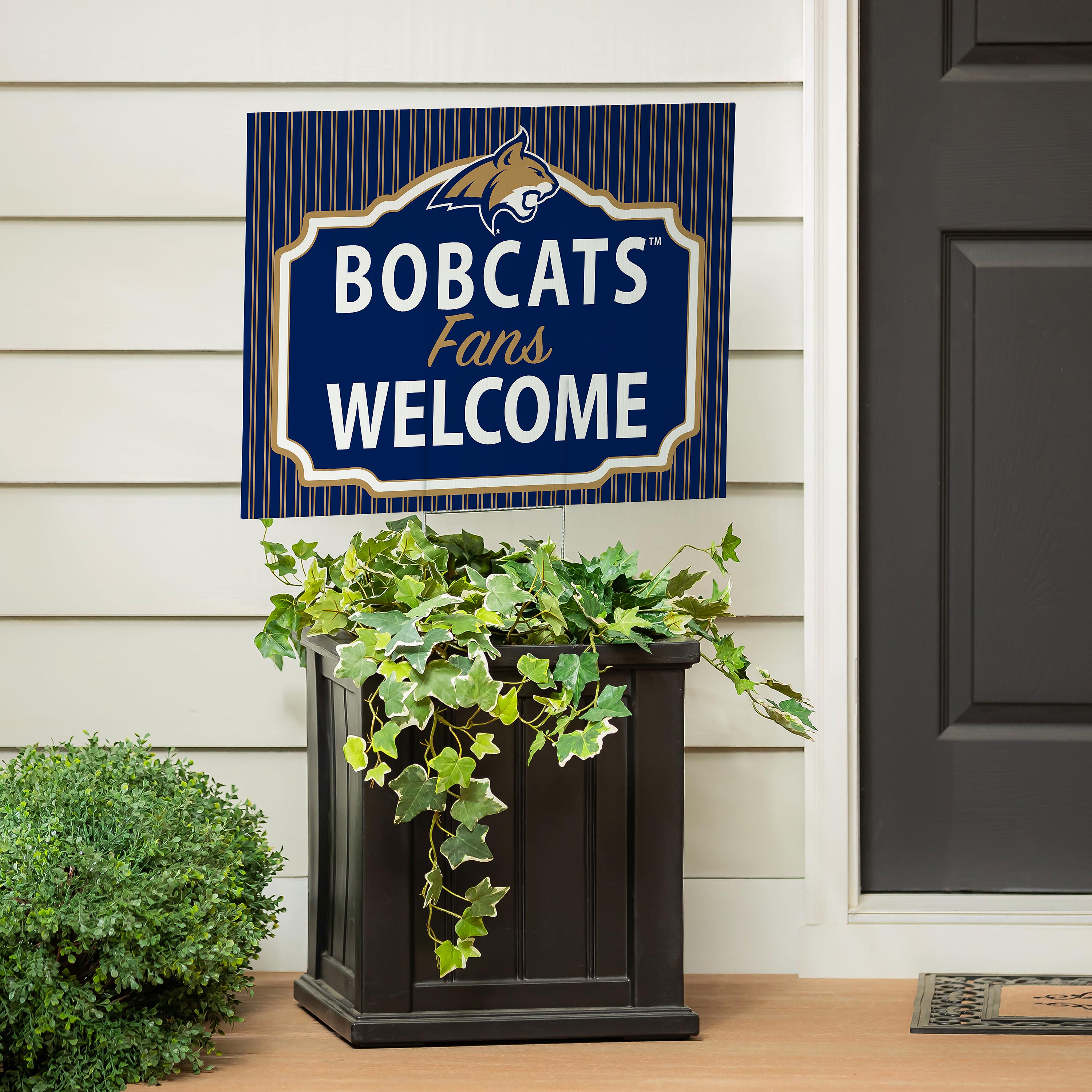 Montana State University Coroplast Yard Sign, "Fans Welcome" - Sports Collectibles, Sports Memorabilia, Sports Fan Shop, Sports Gifts