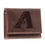 Arizona Diamondbacks Tri-Fold Wallet Brown 100% Genuine Leather - Sports Gifts, Sports Memorabilia, Sports Collectibles, Fan Shop