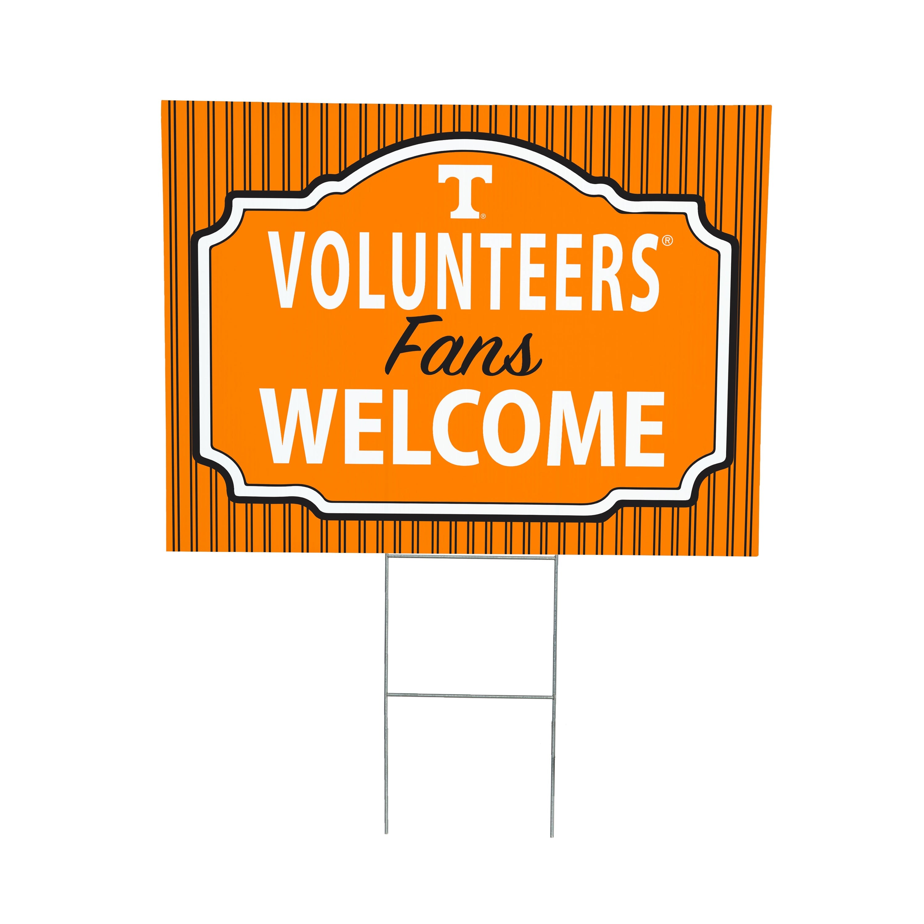 University of Tennessee Coroplast Yard Sign, "Fans Welcome" - Sports Collectibles, Sports Memorabilia, Sports Fan Shop, Sports Gifts
