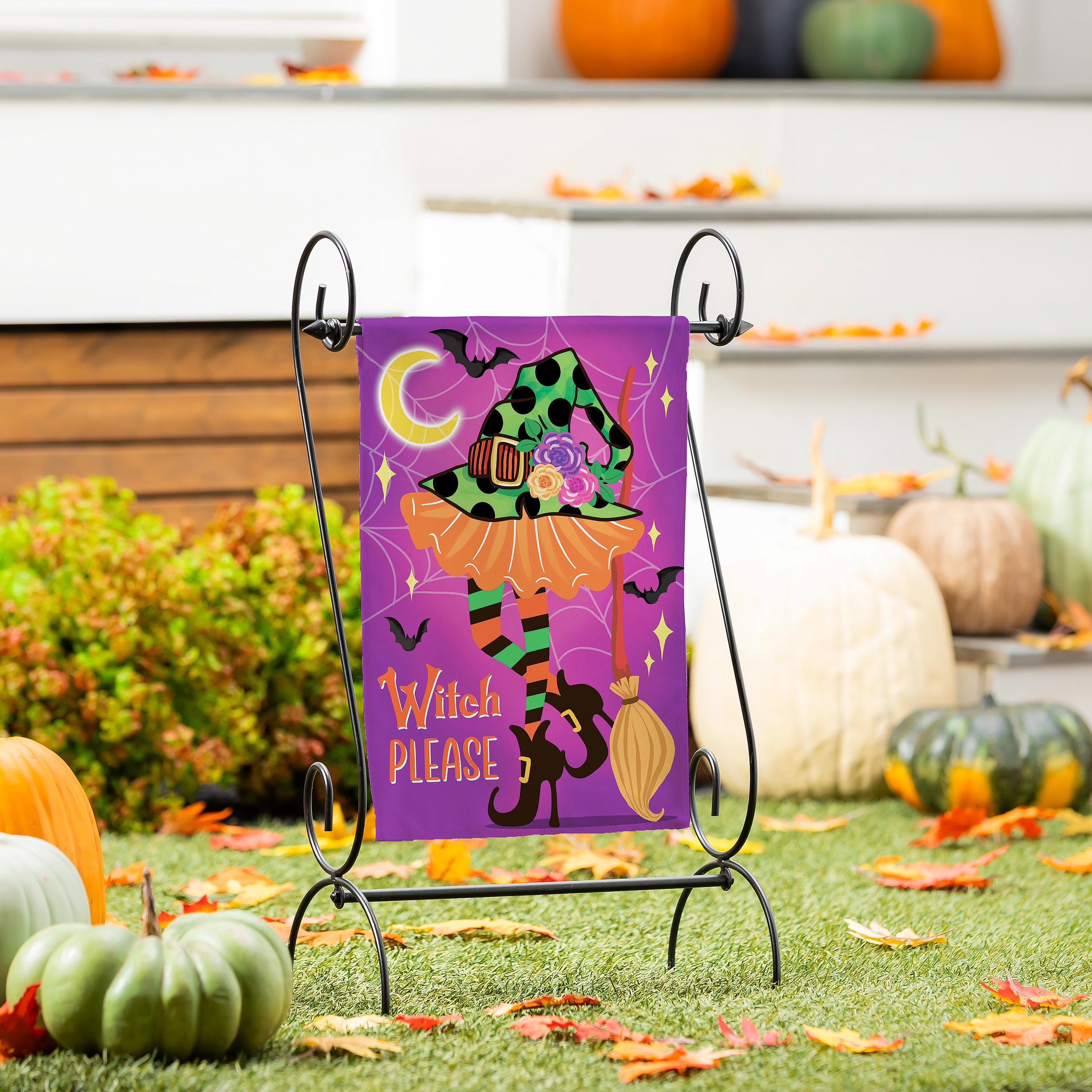 Witchy Please Suede Garden Flag - Sports Collectibles, Sports Memorabilia, Sports Fan Shop, Sports Gifts
