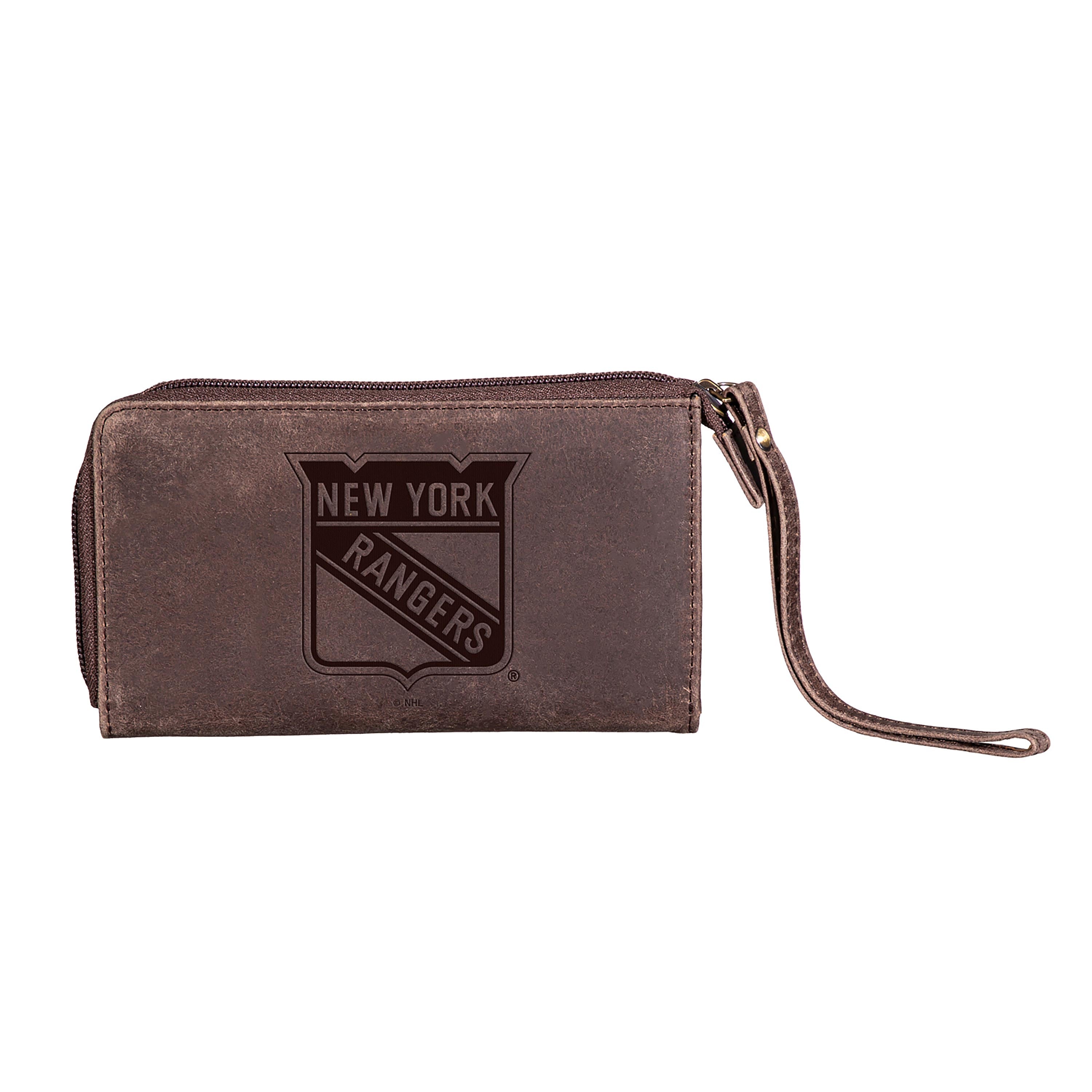 Wristlet Wallet, Brown, New York Rangers - Sports Collectibles, Sports Memorabilia, Sports Fan Shop, Sports Gifts