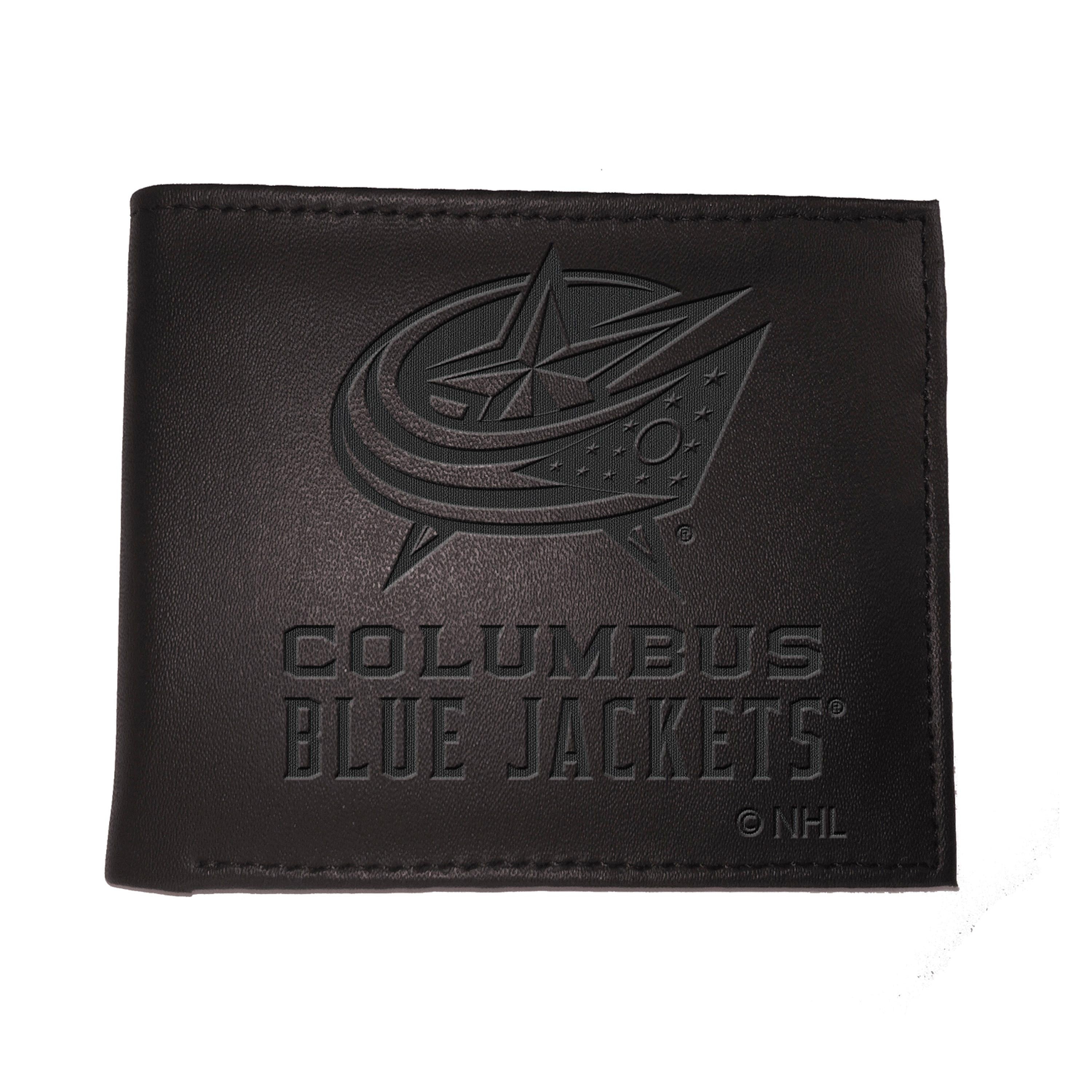 Columbus Blue Jackets, Bi-Fold Wallet, Black - Sports Gifts, Sports Memorabilia, Sports Collectibles, Fan Shop