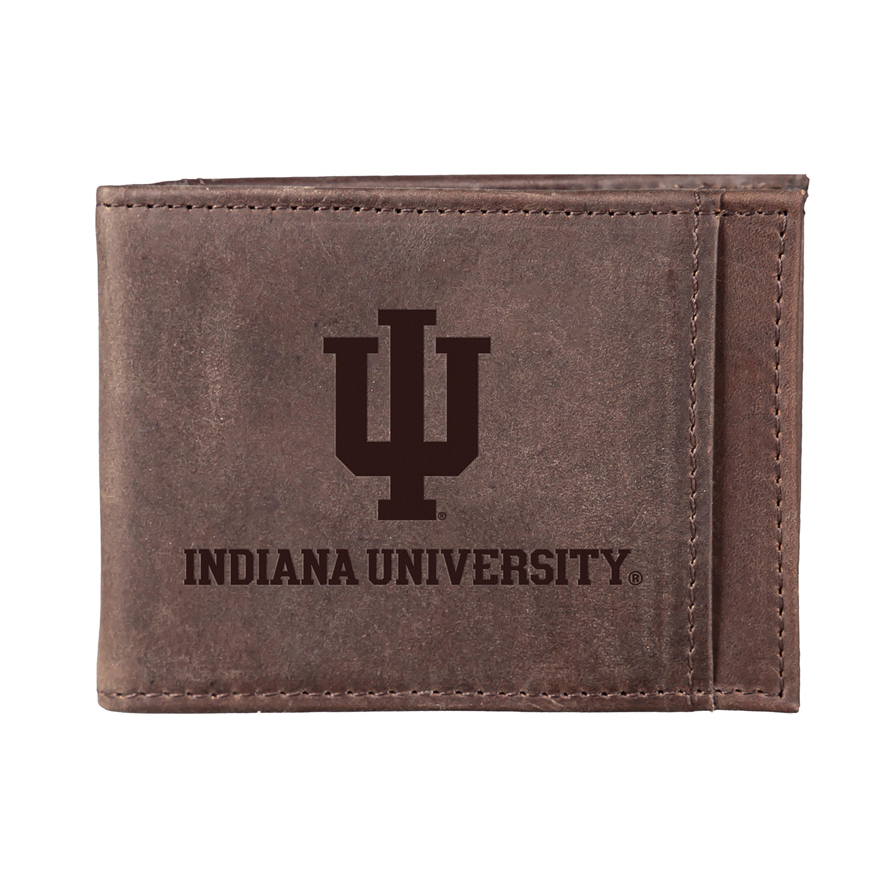 Front Pocket Wallet w/ RFID Blocking, Indiana Unviersity, Brown - Sports Collectibles, Sports Memorabilia, Sports Fan Shop, Sports Gifts