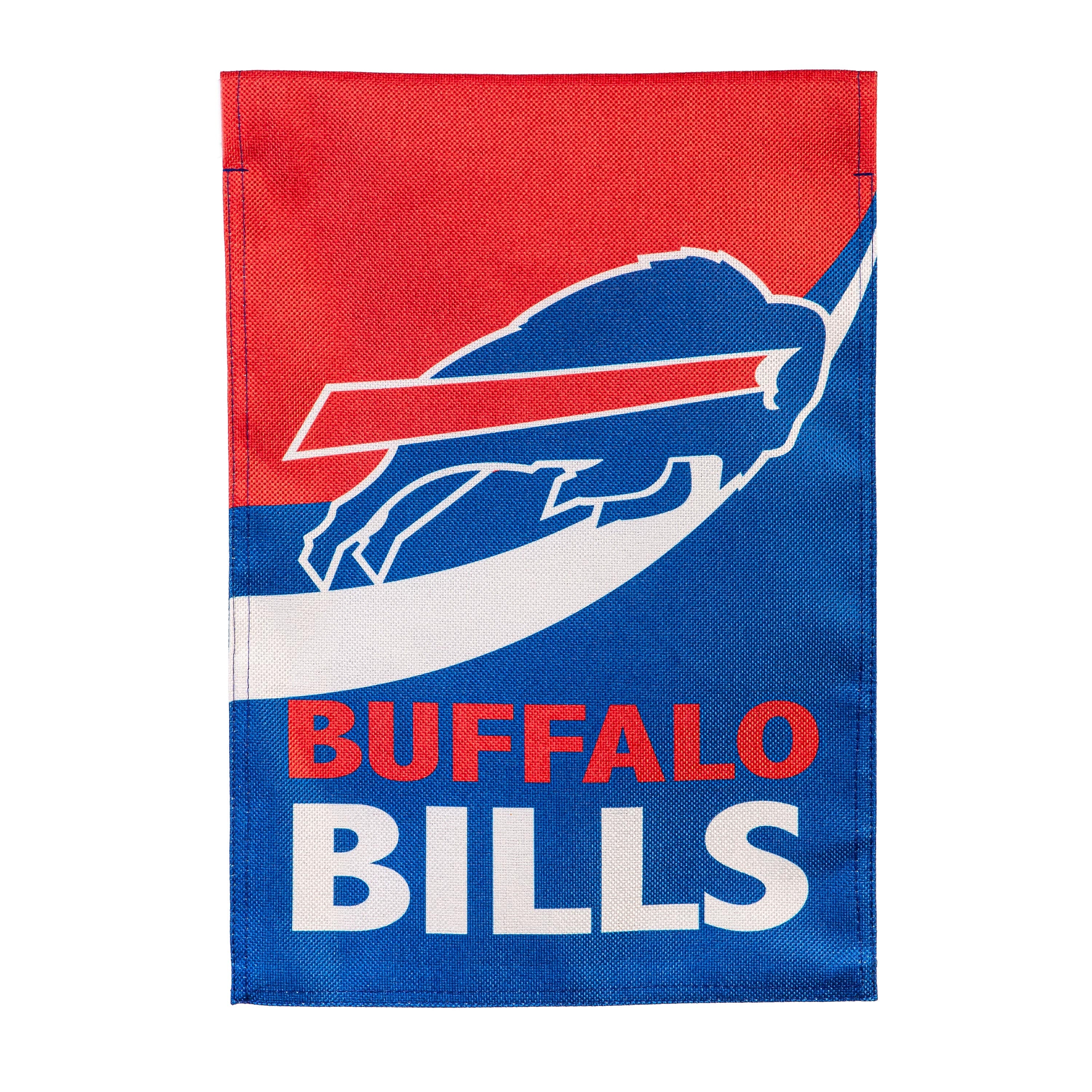 Buffalo Bills Burlap Flag GDN Size - Sports Collectibles, Sports Memorabilia, Sports Fan Shop, Sports Gifts