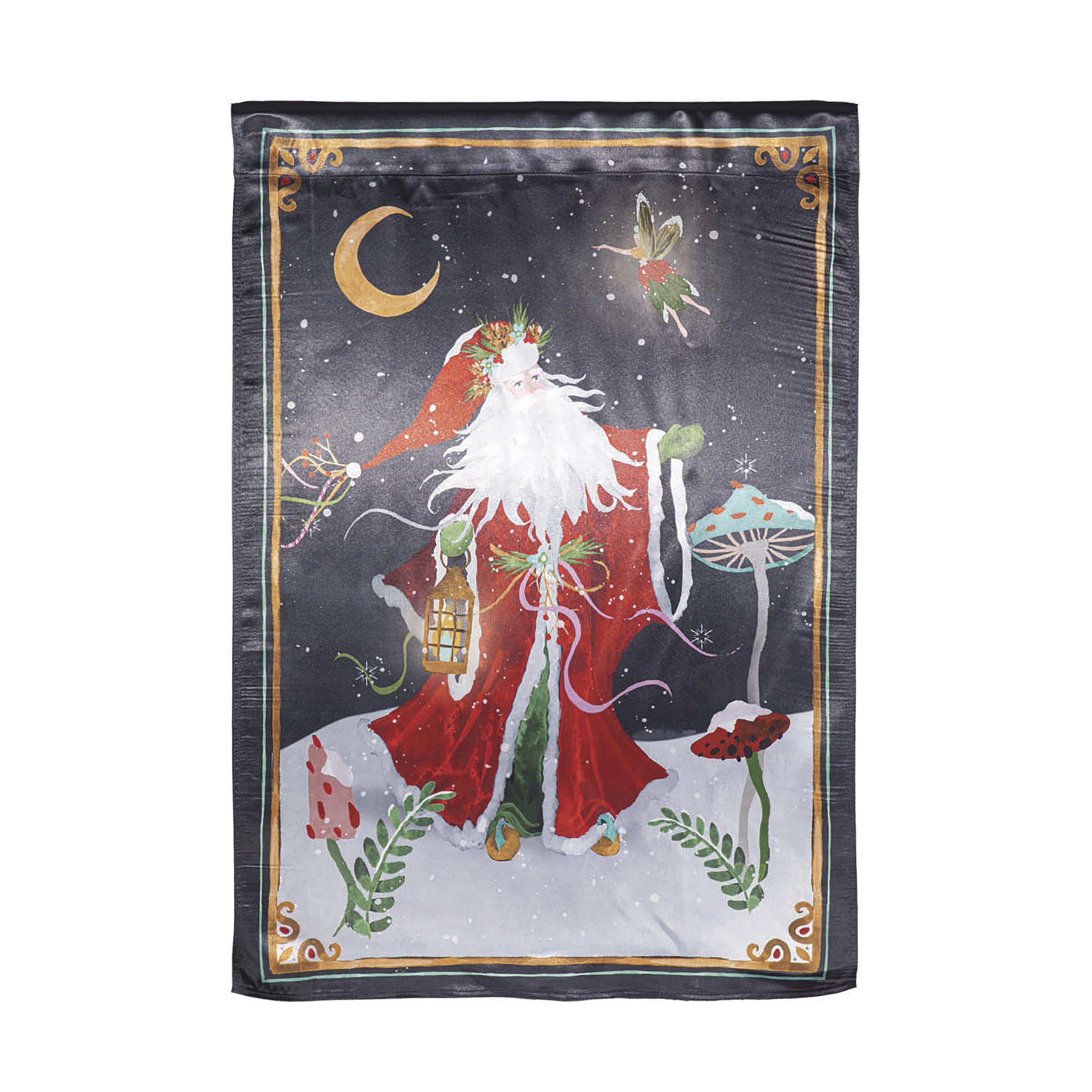 Santa's Forest of Wonder Reversible Lustre Garden Flag - Sports Gifts, Sports Memorabilia, Sports Collectibles, Fan Shop