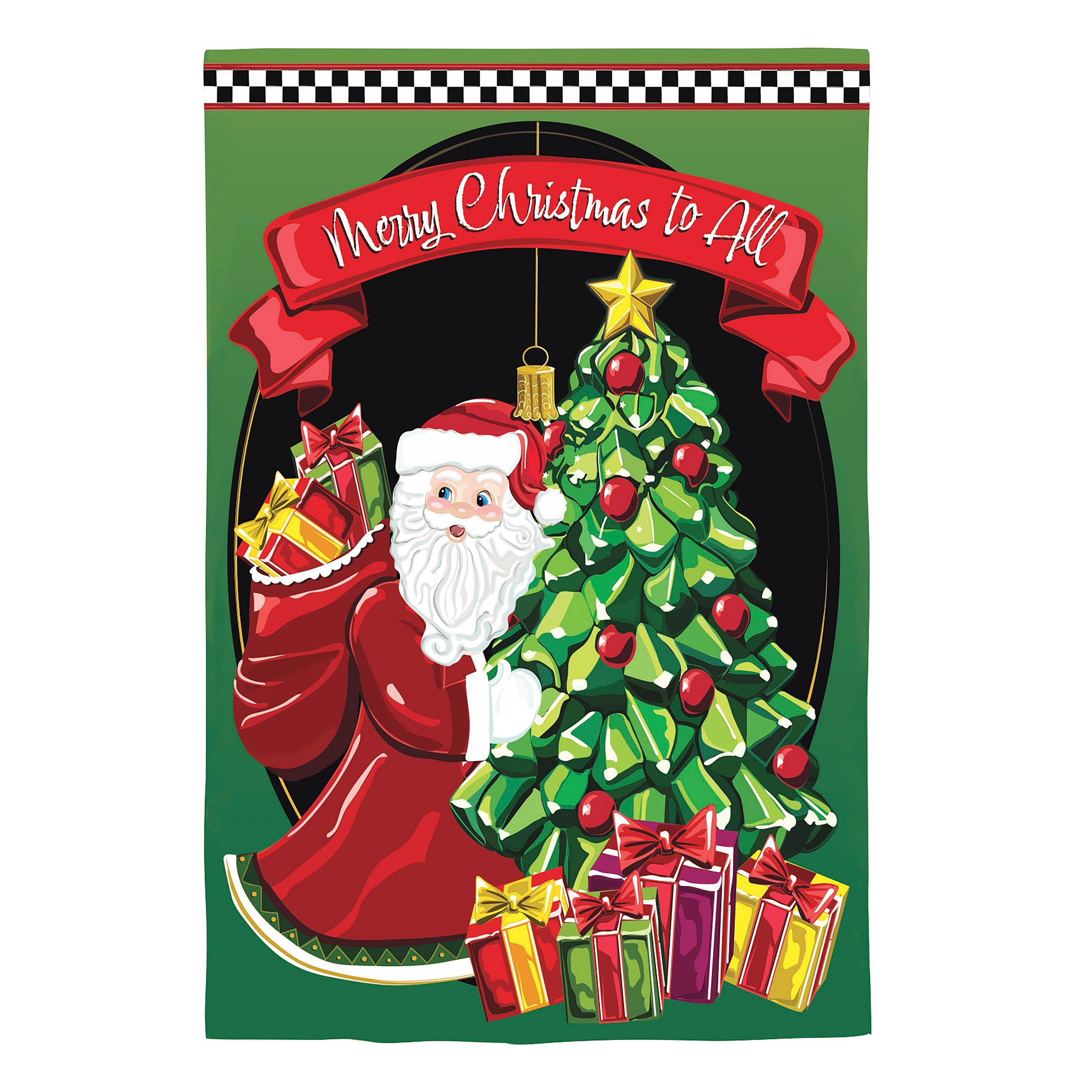 Jingle Bell Square Applique House Flag - Sports Collectibles, Sports Memorabilia, Sports Fan Shop, Sports Gifts