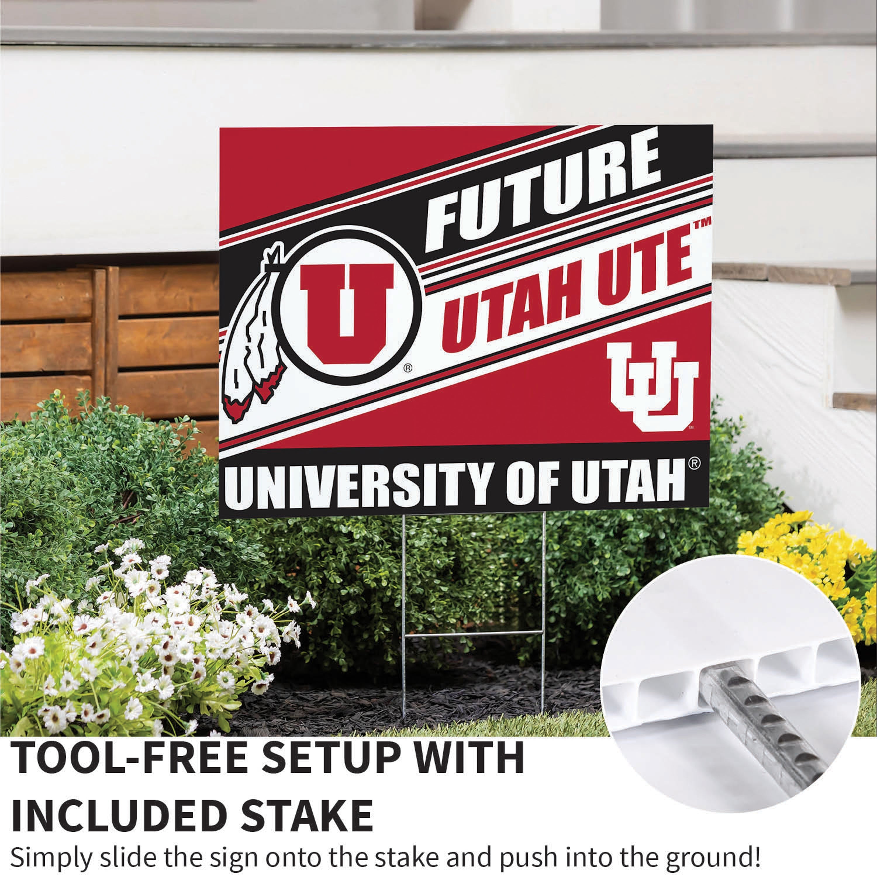 University of Utah Coroplast Yard Sign, Future Student - Sports Collectibles, Sports Memorabilia, Sports Fan Shop, Sports Gifts