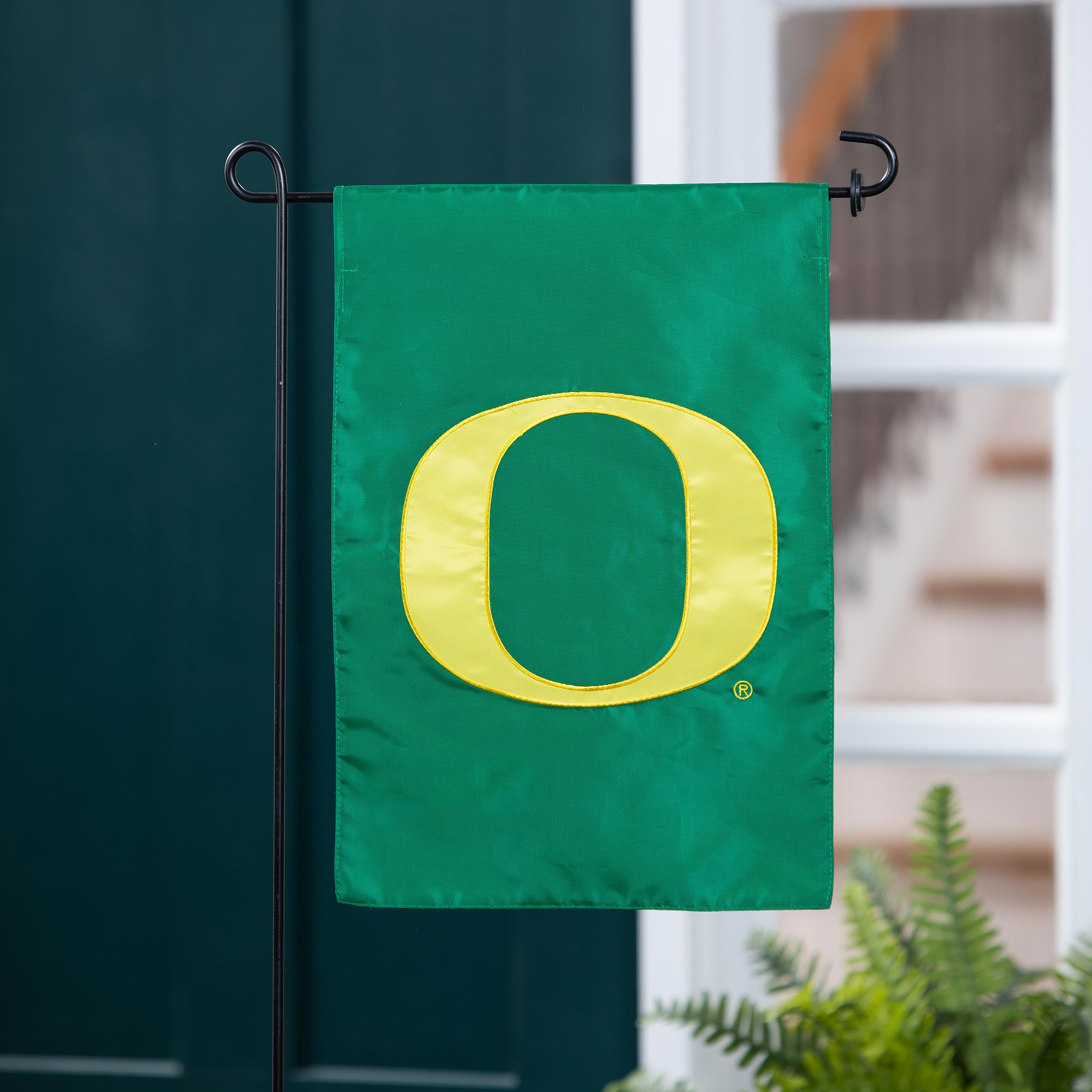 Applique Flag, Gar., University of Oregon - Sports Collectibles, Sports Memorabilia, Sports Fan Shop, Sports Gifts