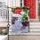 Christmas Cat with Wine Lustre Garden Flag - Sports Gifts, Sports Memorabilia, Sports Collectibles, Fan Shop