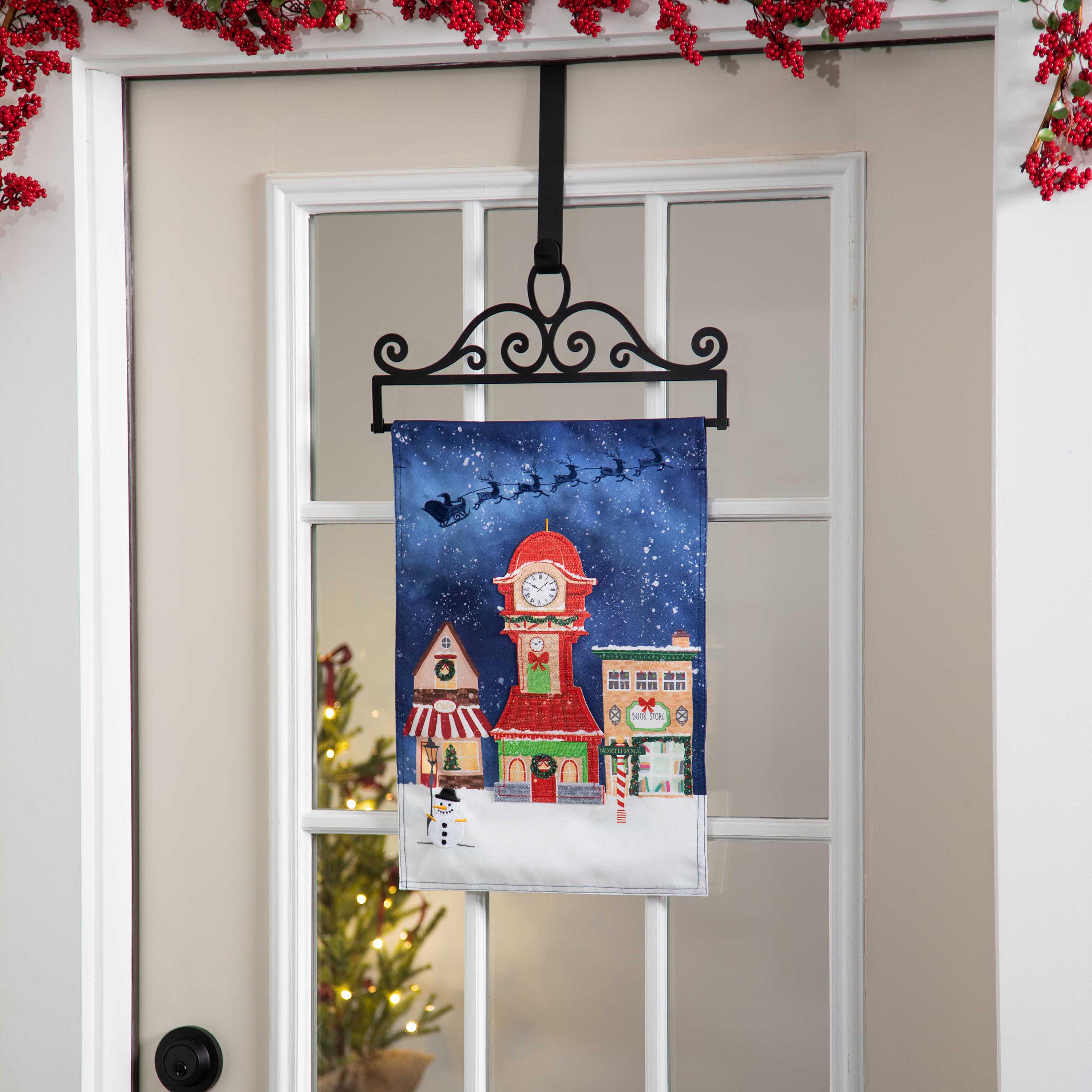 Christmas Eve Linen Garden Flag - Sports Collectibles, Sports Memorabilia, Sports Fan Shop, Sports Gifts