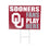University of Oklahoma Coroplast Yard Sign "Fans Play Here" - Sports Collectibles, Sports Memorabilia, Sports Fan Shop, Sports Gifts