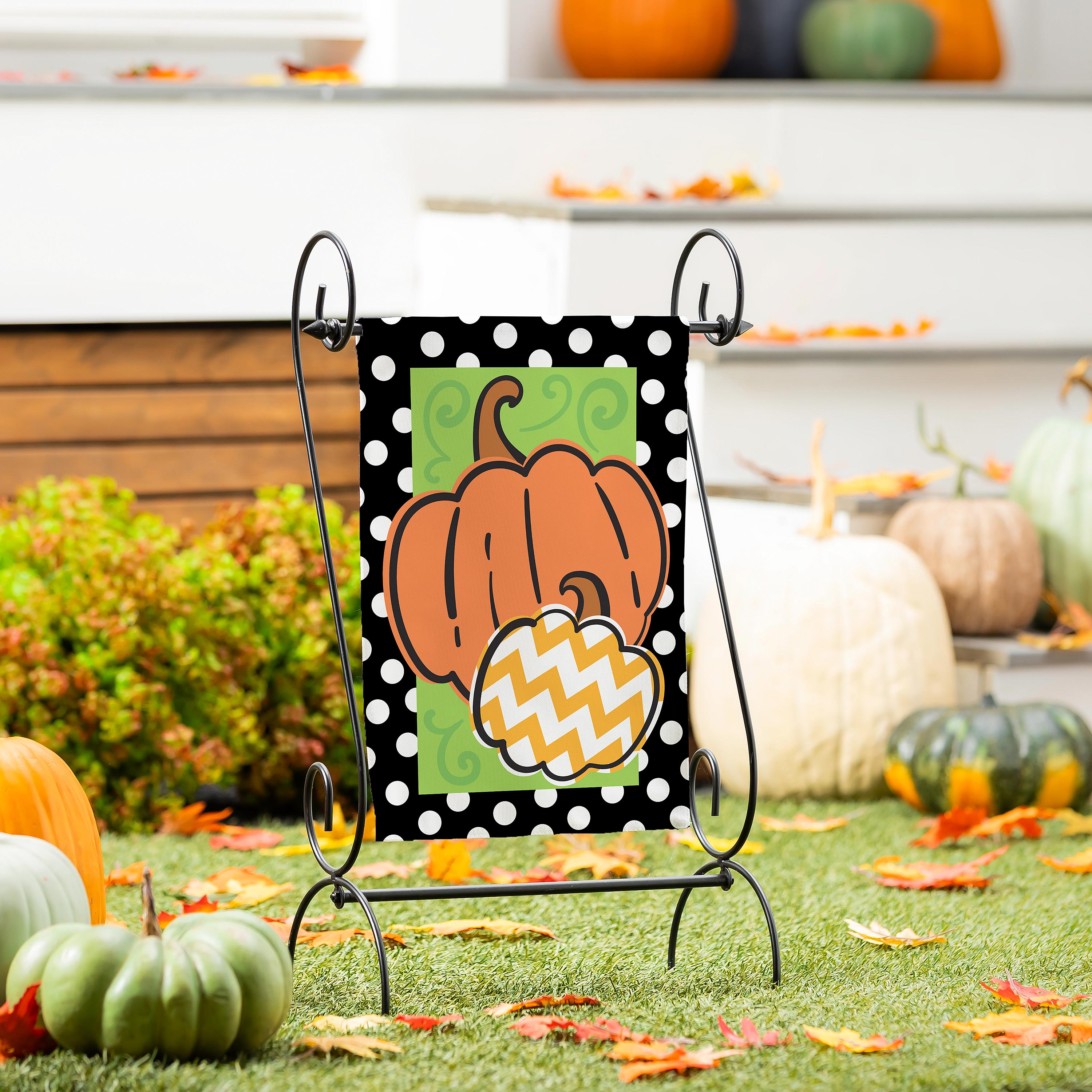 Sassy Pumpkins Burlap Garden Flag - Sports Collectibles, Sports Memorabilia, Sports Fan Shop, Sports Gifts