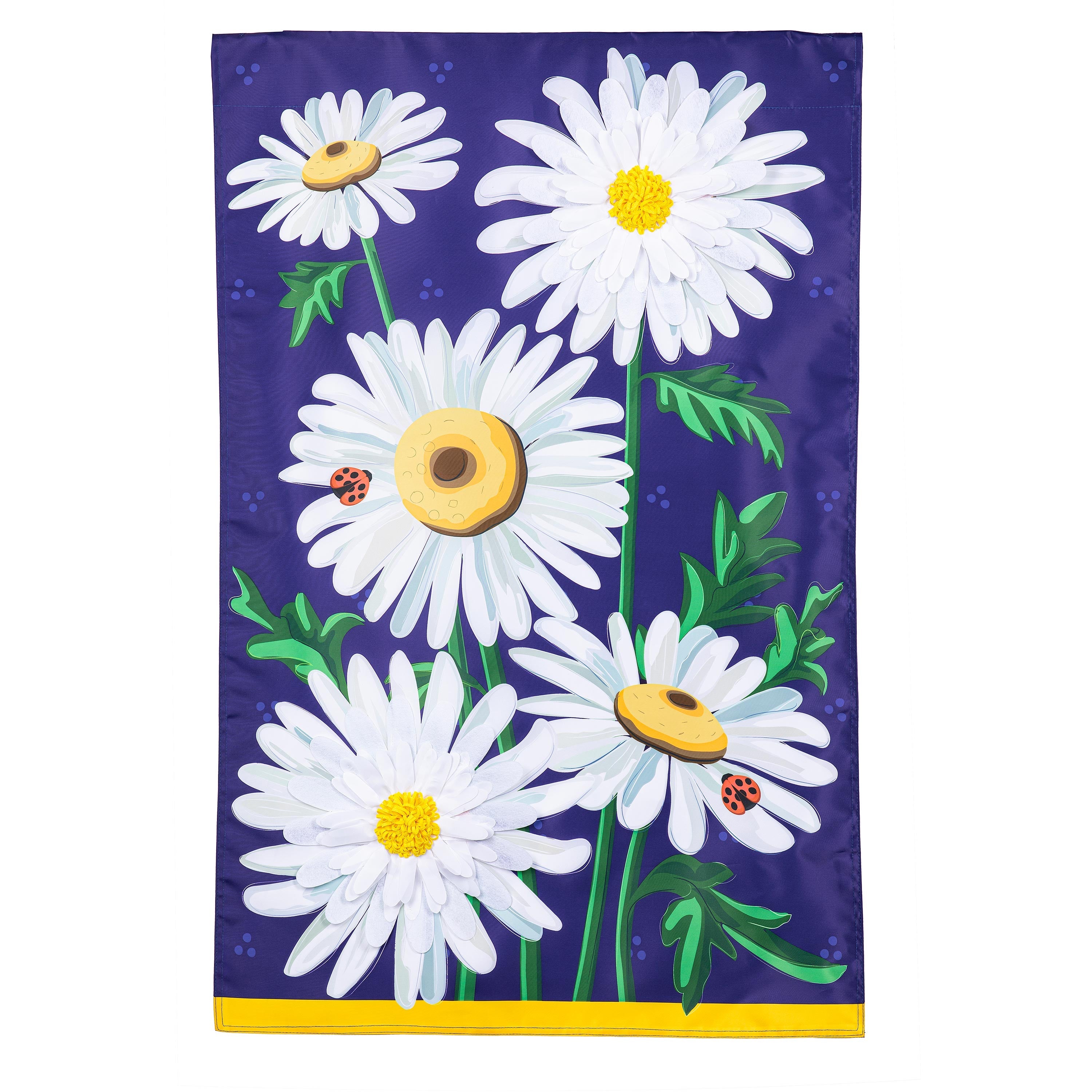 Daisy Days Applique House Flag - Sports Collectibles, Sports Memorabilia, Sports Fan Shop, Sports Gifts