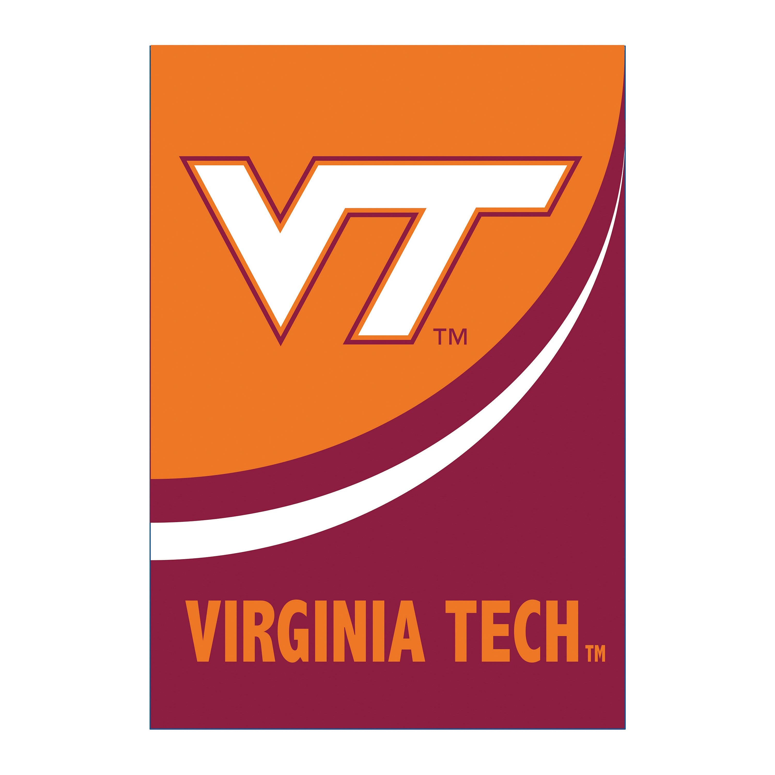 Virginia Tech Burlap Flag House Size - Sports Collectibles, Sports Memorabilia, Sports Fan Shop, Sports Gifts