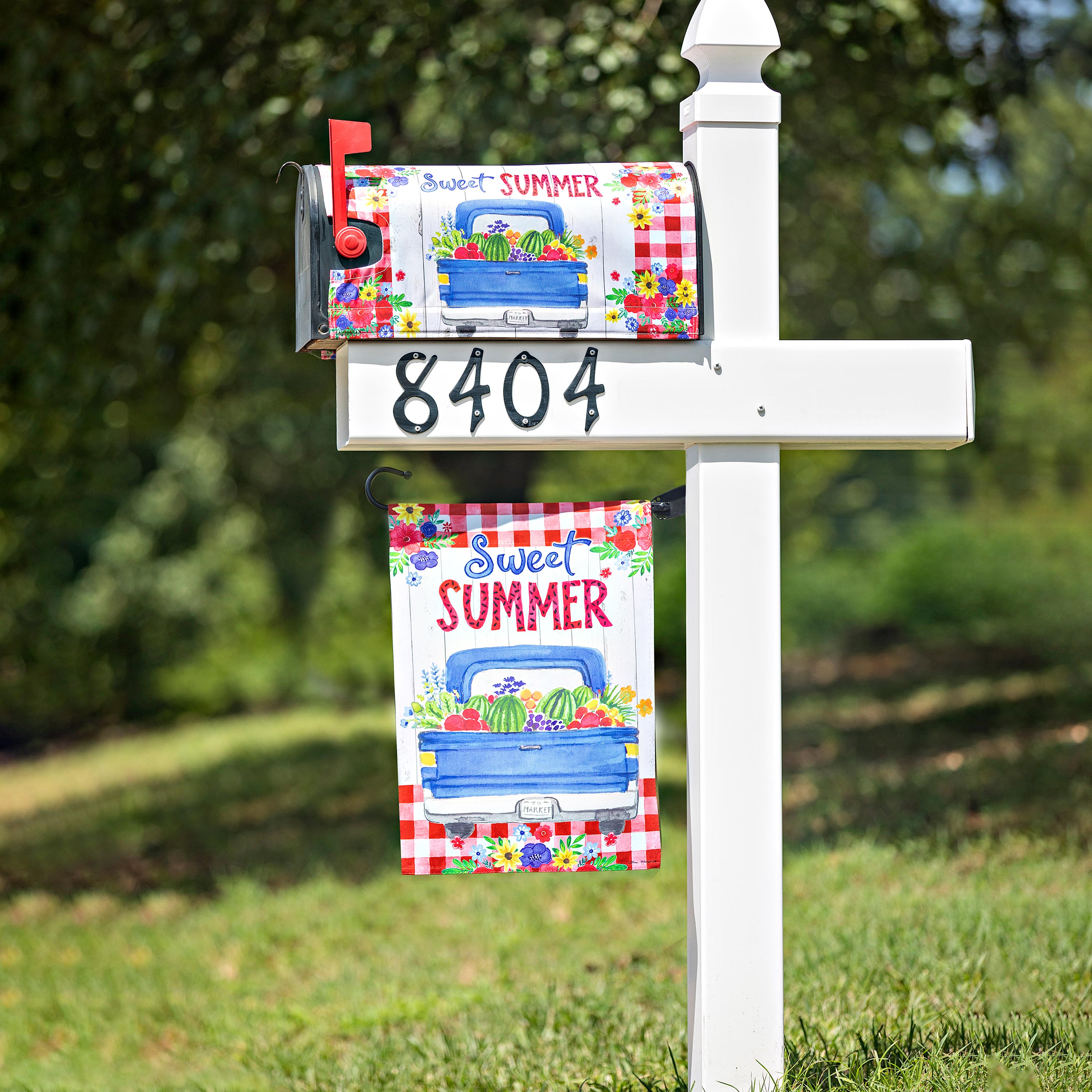 Sweet Summer Truck Garden Suede Flag - Sports Collectibles, Sports Memorabilia, Sports Fan Shop, Sports Gifts