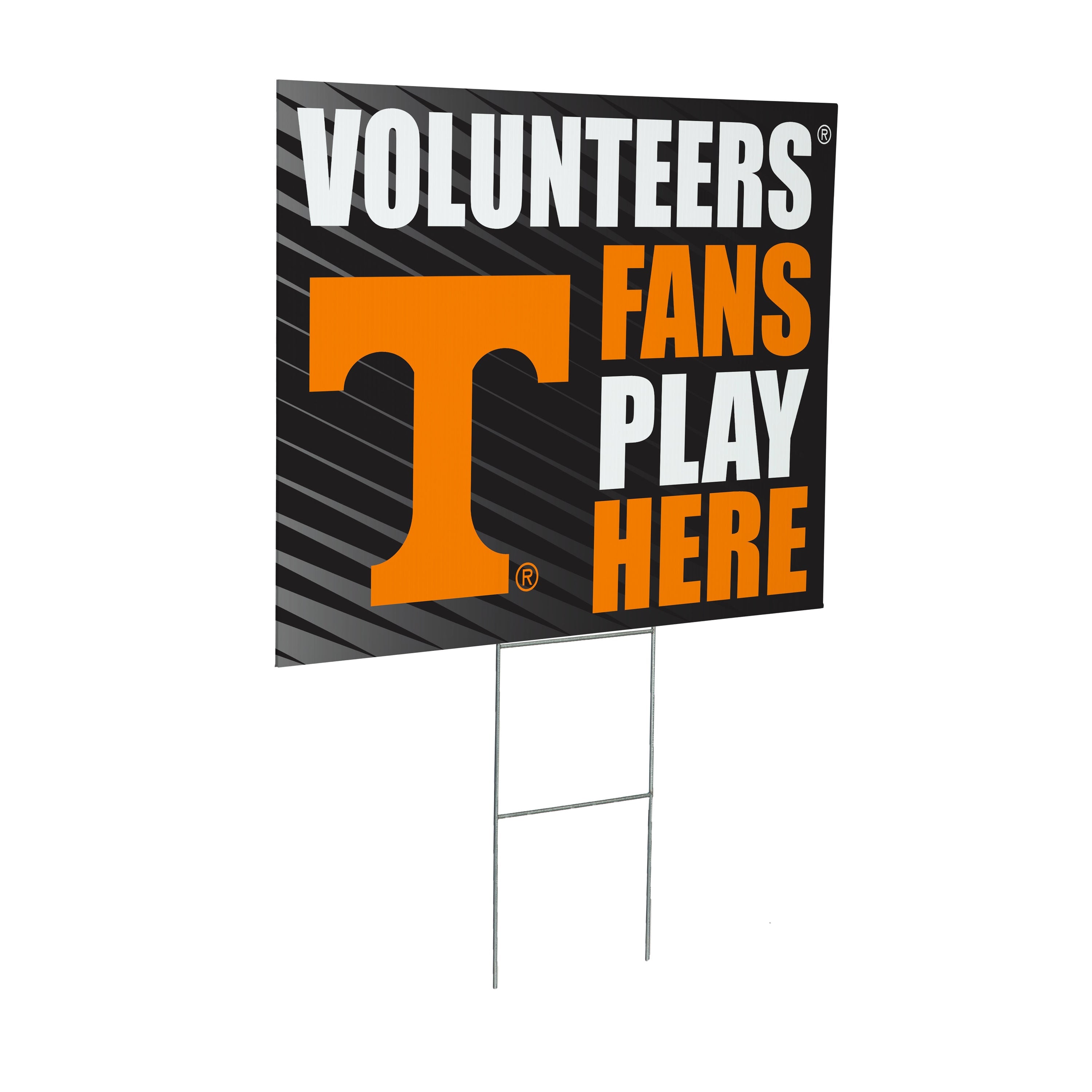 University of Tennessee Coroplast Yard Sign "Fans Play Here"