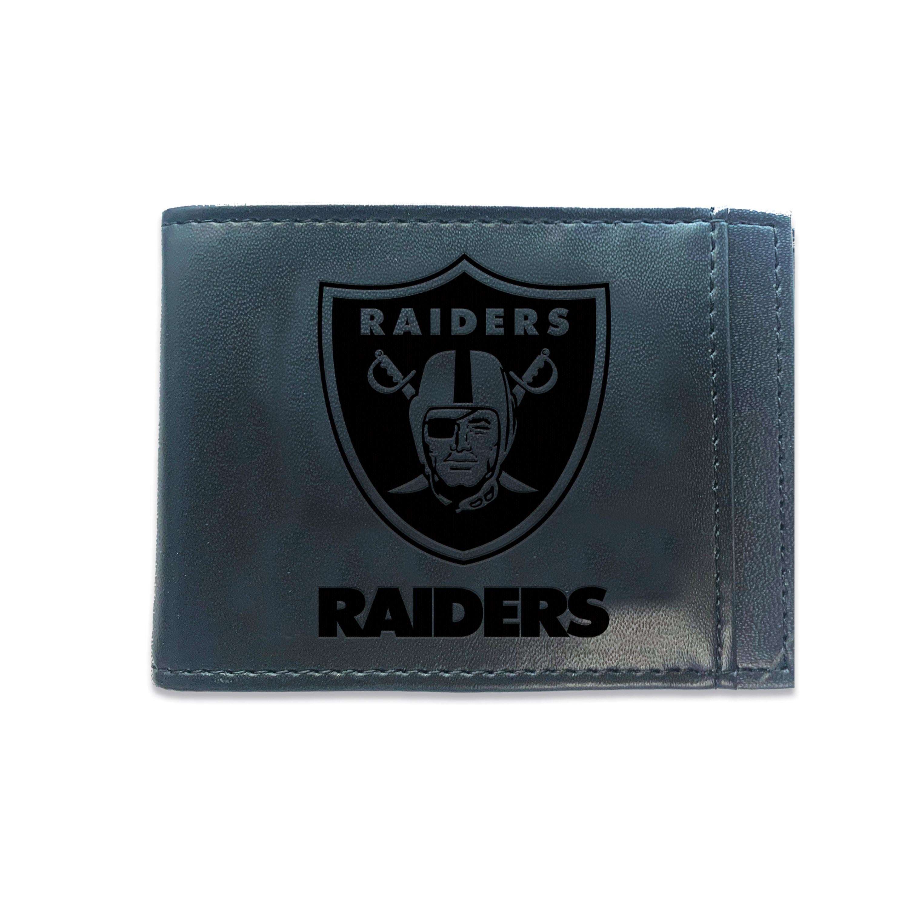 Front Pocket Wallet w/ RFID Blocking, LAS VEGAS RAIDERS, Black - Sports Gifts, Sports Memorabilia, Sports Collectibles, Fan Shop