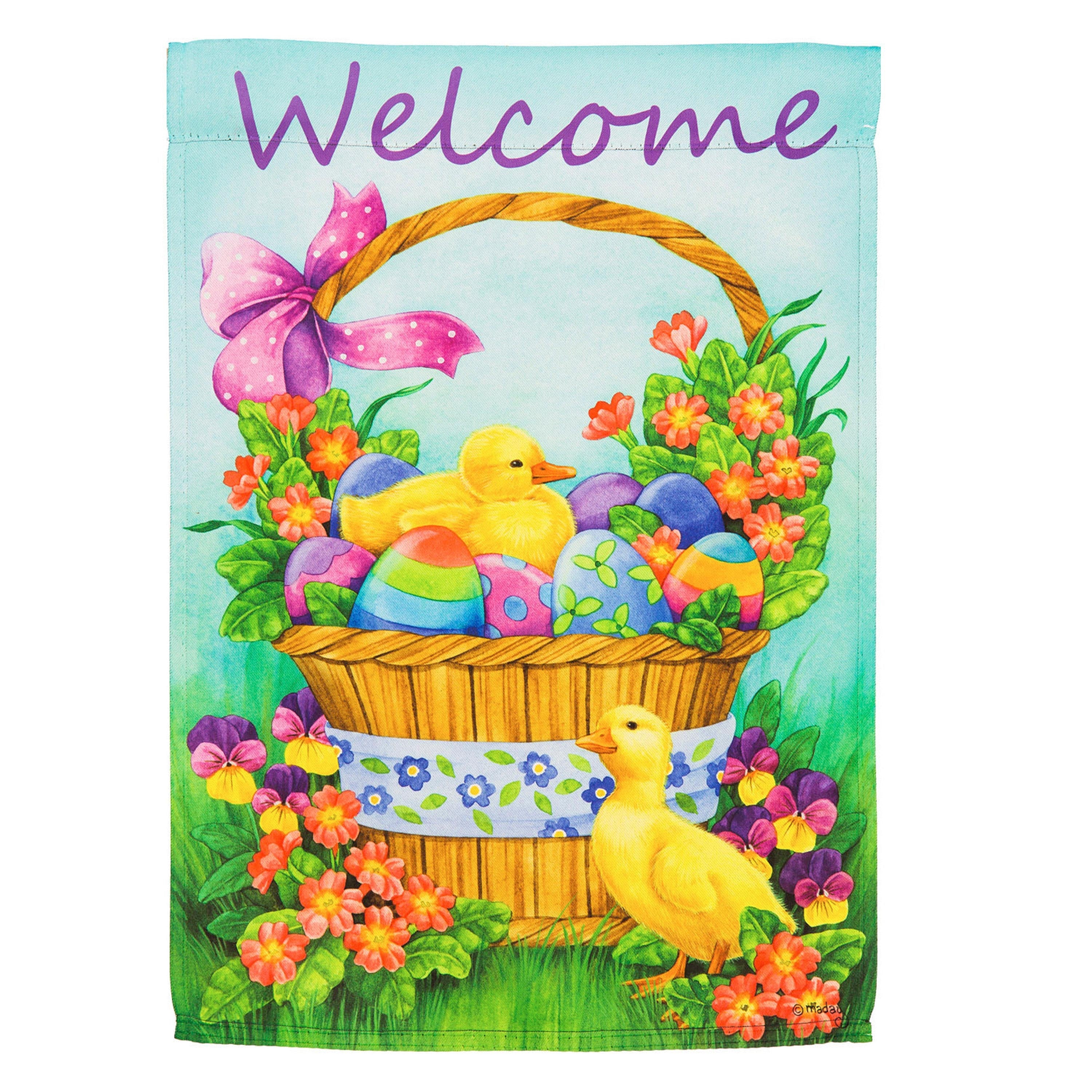Duckling Basket House Suede Flag - Sports Collectibles, Sports Memorabilia, Sports Fan Shop, Sports Gifts