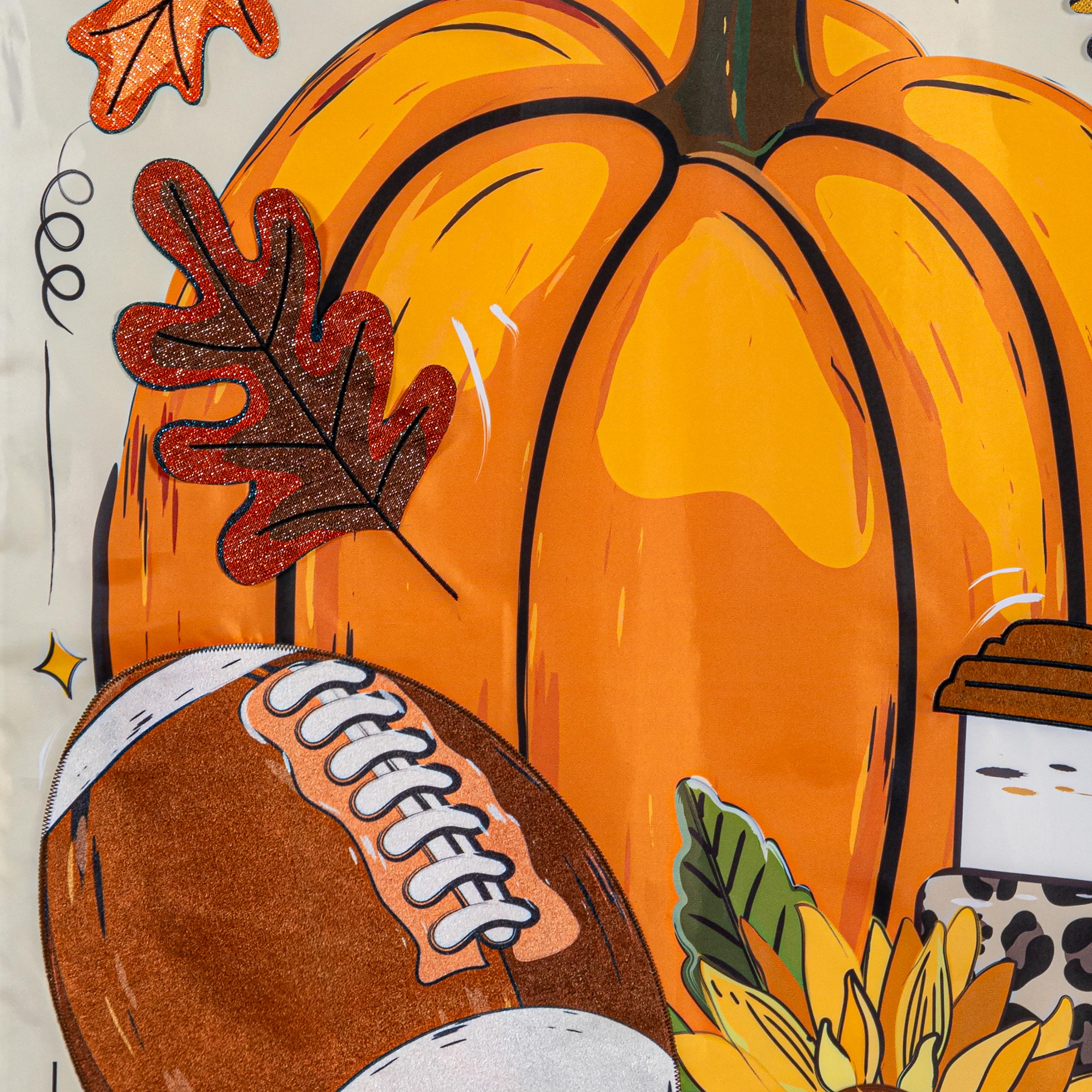 Tis' The Season Fall Applique House Flag - Sports Gifts, Sports Memorabilia, Sports Collectibles, Fan Shop