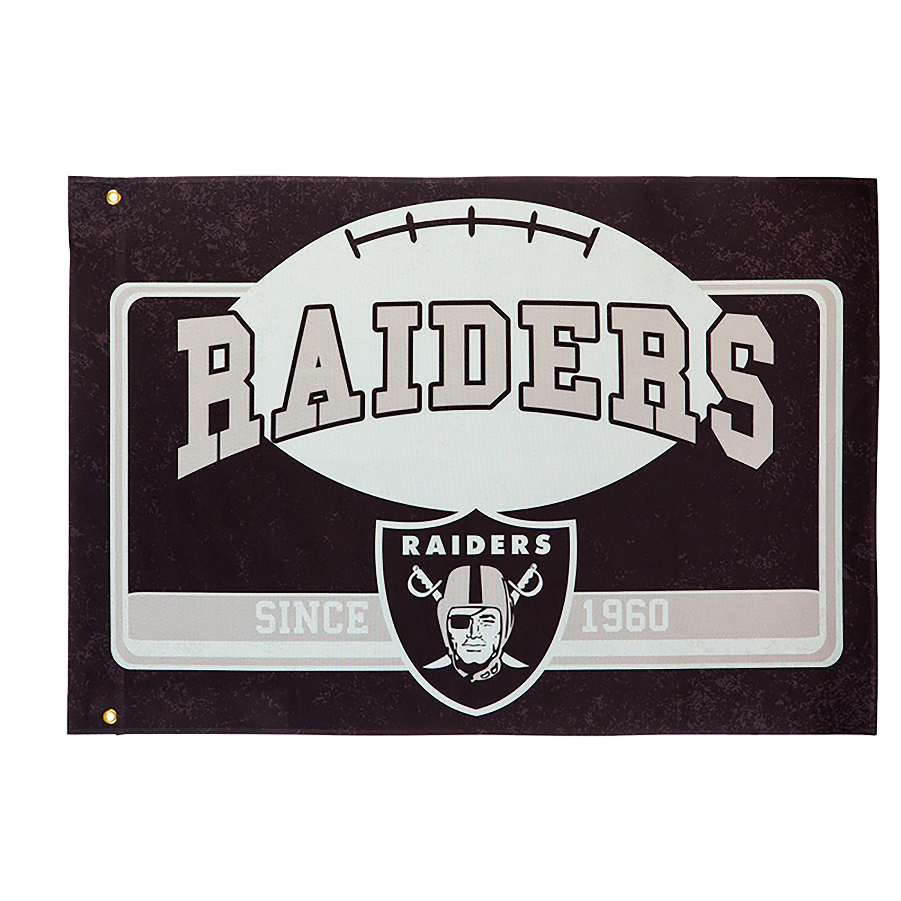 Las Vegas Raiders, Linen Estate Flag - Sports Collectibles, Sports Memorabilia, Sports Fan Shop, Sports Gifts