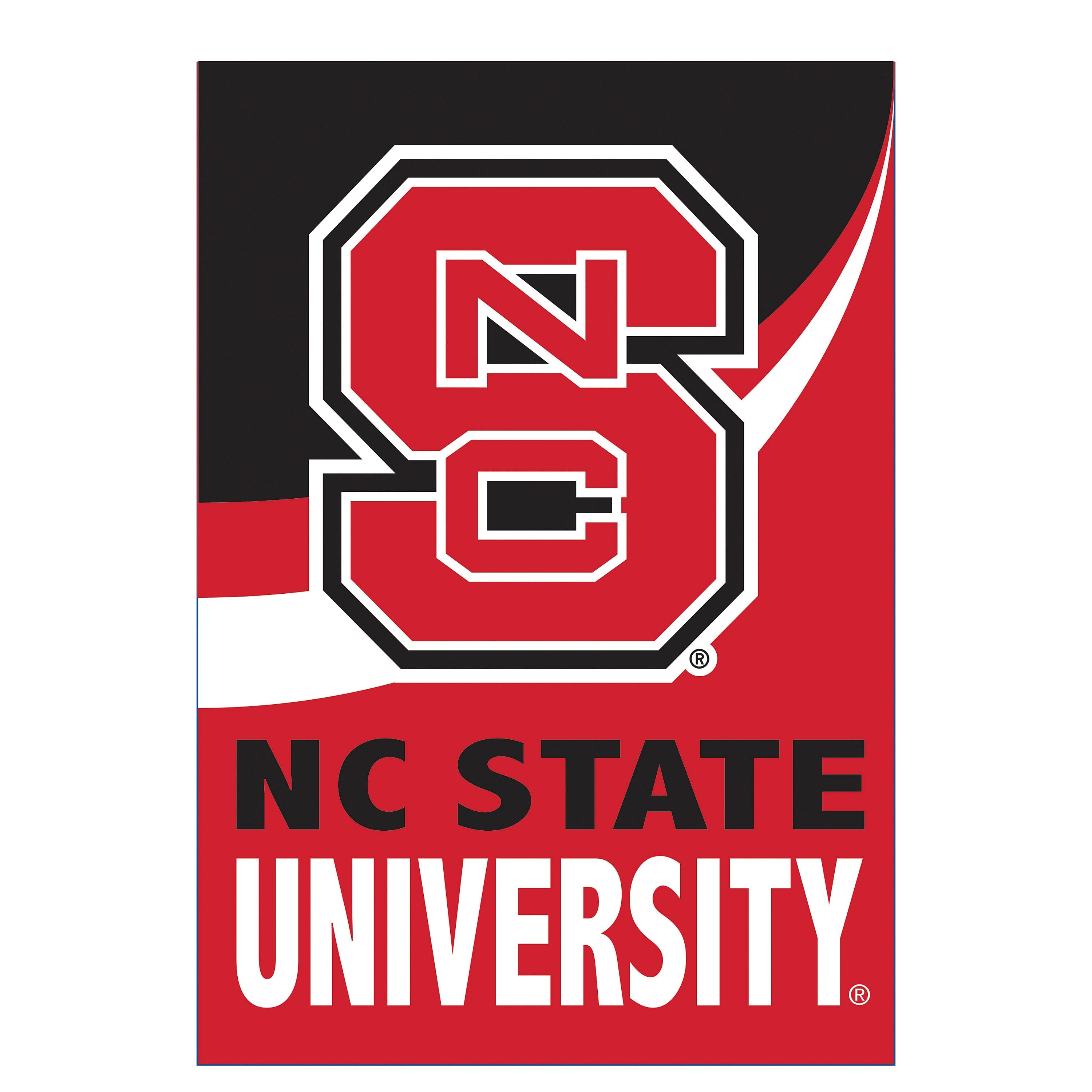 North Carolina State University Burlap Flag House Size - Sports Collectibles, Sports Memorabilia, Sports Fan Shop, Sports Gifts